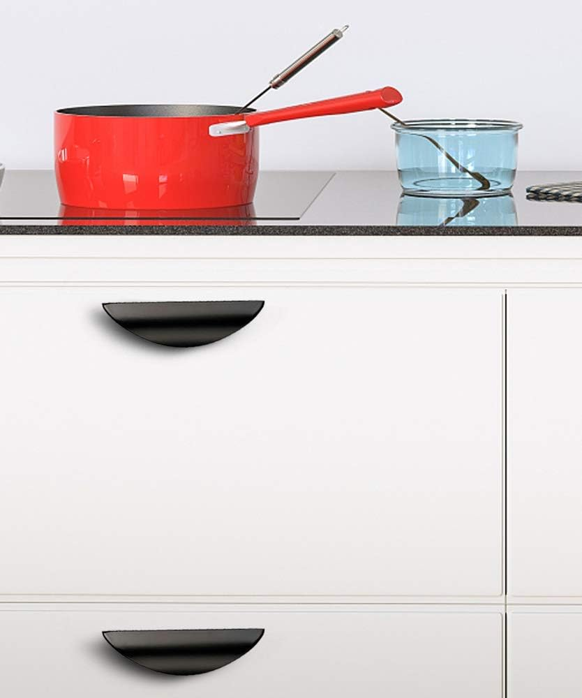 Primst Modern Light Brushed Cabinet Pulls, Furniture Hardware Collection, Cabinet Handles, Drawer Pulls, Door Pulls, Kitchen Cupboard Handle, Pack of 4 (Black,L-4Pcs) image number 7