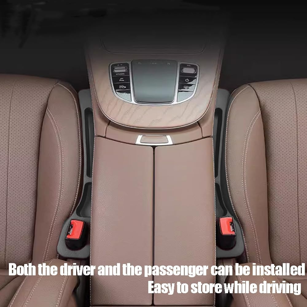 2PCS Car Seat Gap Filler Organizer, Upgraded Gap Filler for Car with Cellphone Storage Slot, Soft Foam Drop Stop Car Seat Gap Filler, in between Car Seat Catcher, Fits Most Vehicles image number 1
