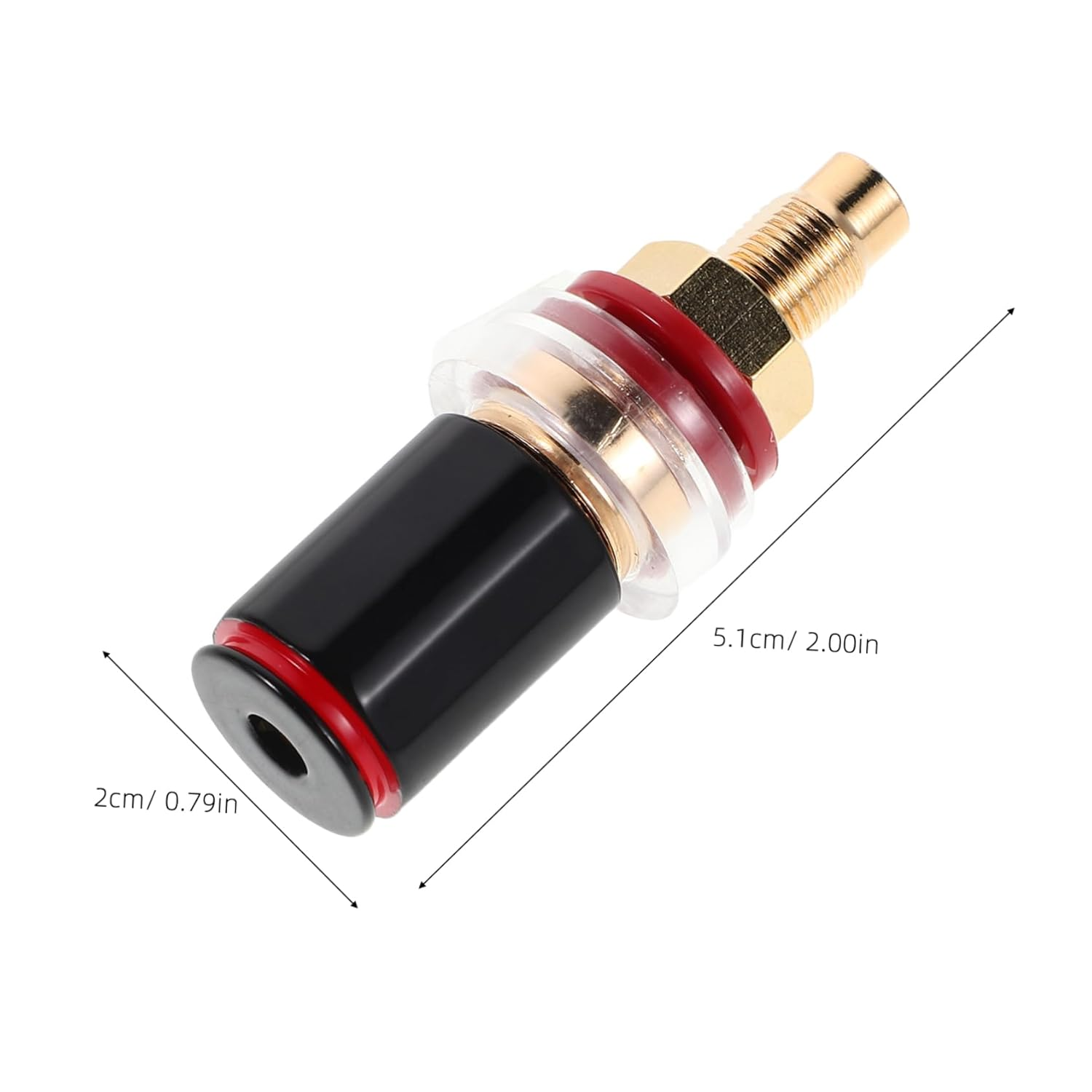 CANIGHT Hifi Speaker Binding Post Terminal No Soldering Banana Connector for Audio Systems Durable Speaker Cable Connector for Home Theater Studio Amplifiers image number 4