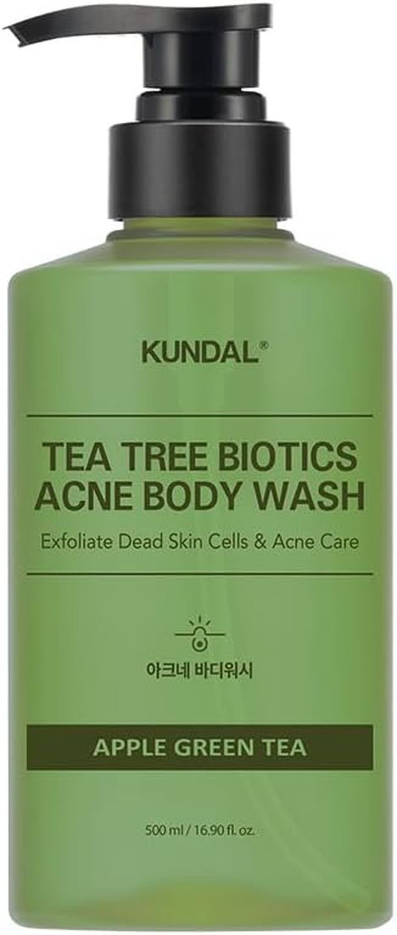 Kundal Tea Tree Biotics Acne Body Wash [Apple Green Tea] 500Ml (Pack of 1)