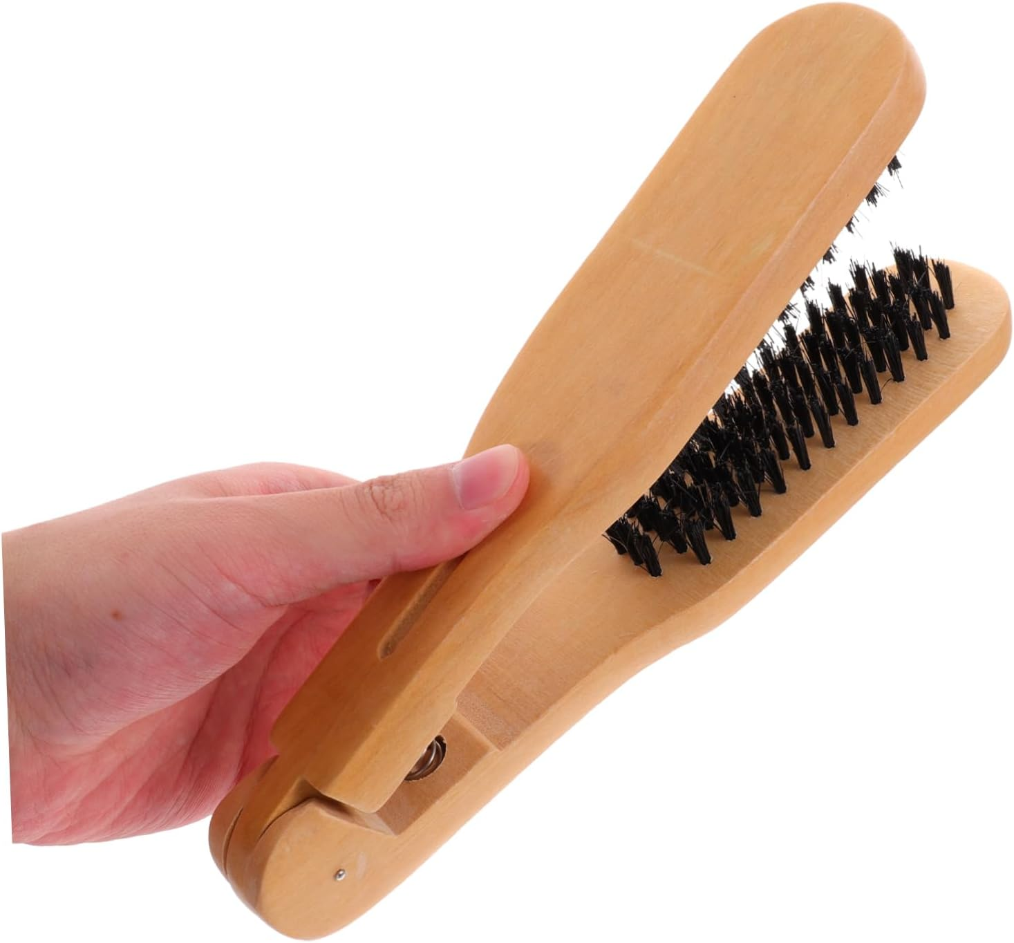 FOYTOKI Manual Hair Straightener Comb Precision Temperature Control Hair Styling Grooming Tool