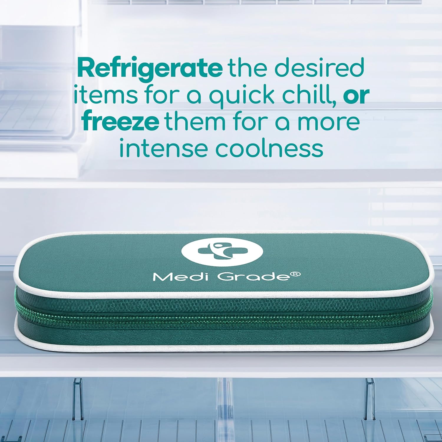 Medi Grade Cooling Eye Mask for Puffy Eyes with Cooling Eye Pads and Insulated Thermo-Bag - Ice Cold Gel Eye Mask for Morning/Night Skincare Routine and Reducing Dark Circles - Soft Eye Cooling Mask image number 5