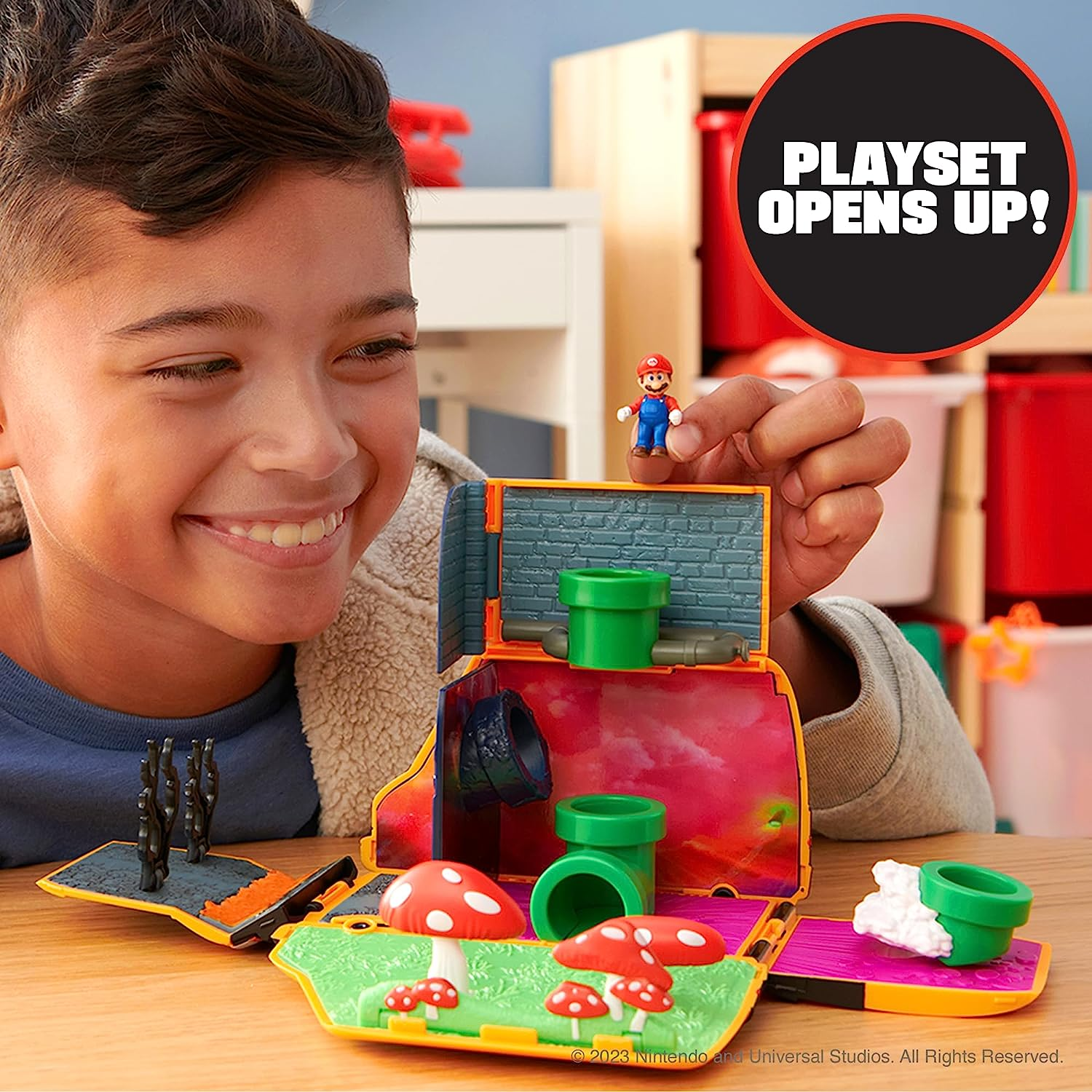 Super Mario Movie Mini World Van Playset, Yellow