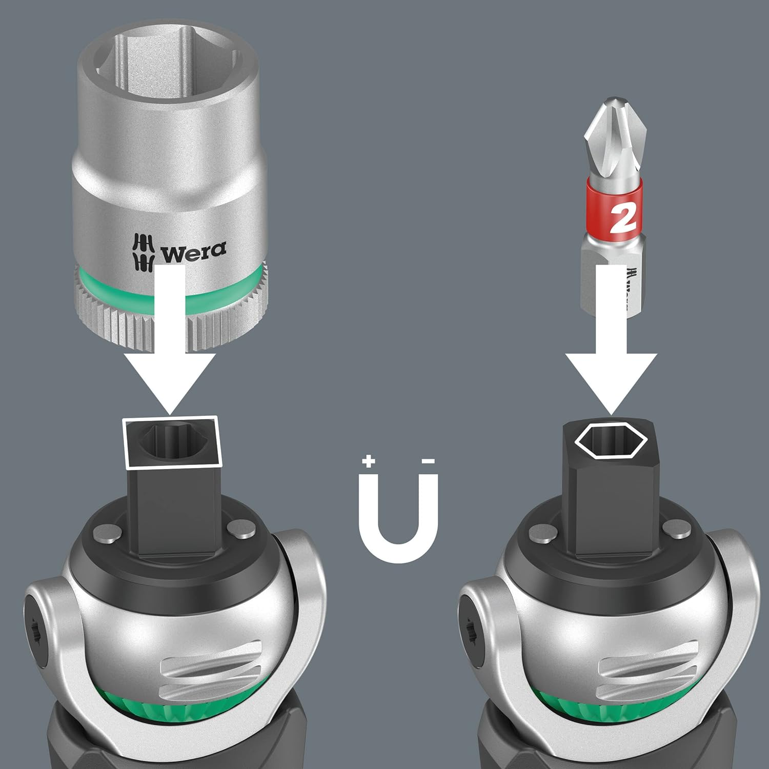 Wera 004282 8009 Zyklop Pocket Screwdriver Set Imperial 1, 13 Pieces image number 2