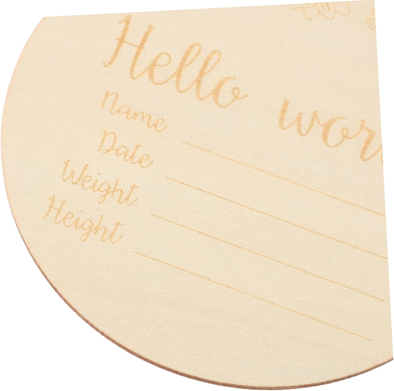 Jojofuny 14Pcs Wooden Monthly Milestone Discs Newborn Shower Unique Milestone Cards Photo Prop Decor Wooden Circles image number 2