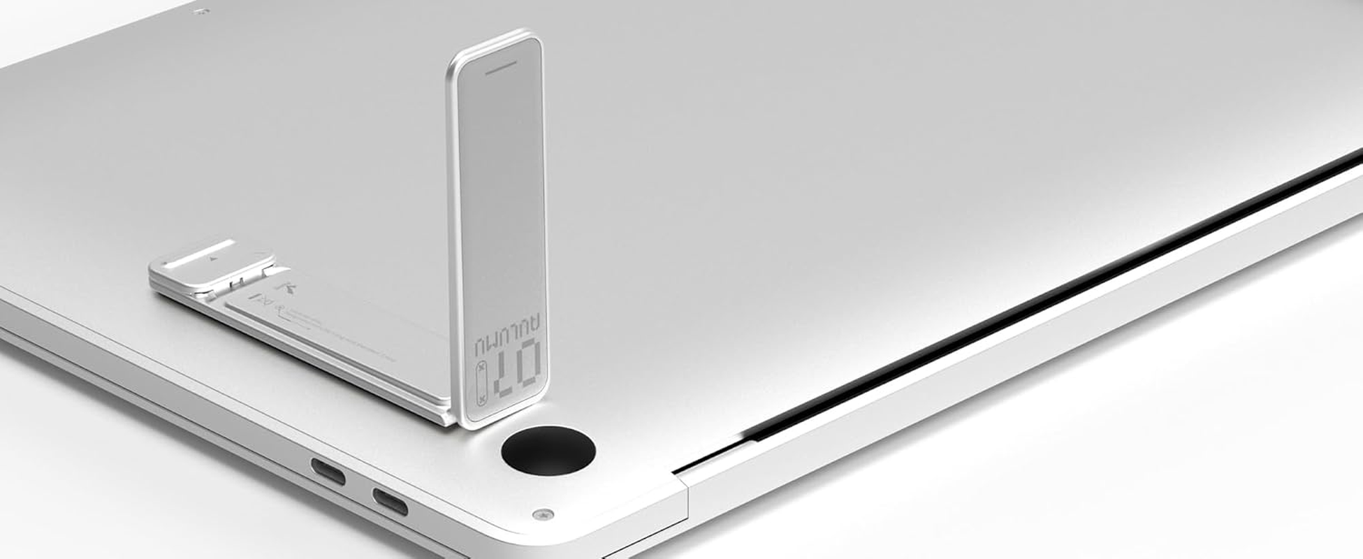 Aulumu G07 Pop up Leg Stands Laptop, Super Portable Cooling Laptop Stand, Ergonomic Laptop Riser Lift for Desk for Macbook, All Laptops, Tablets, 8-20'', Silver