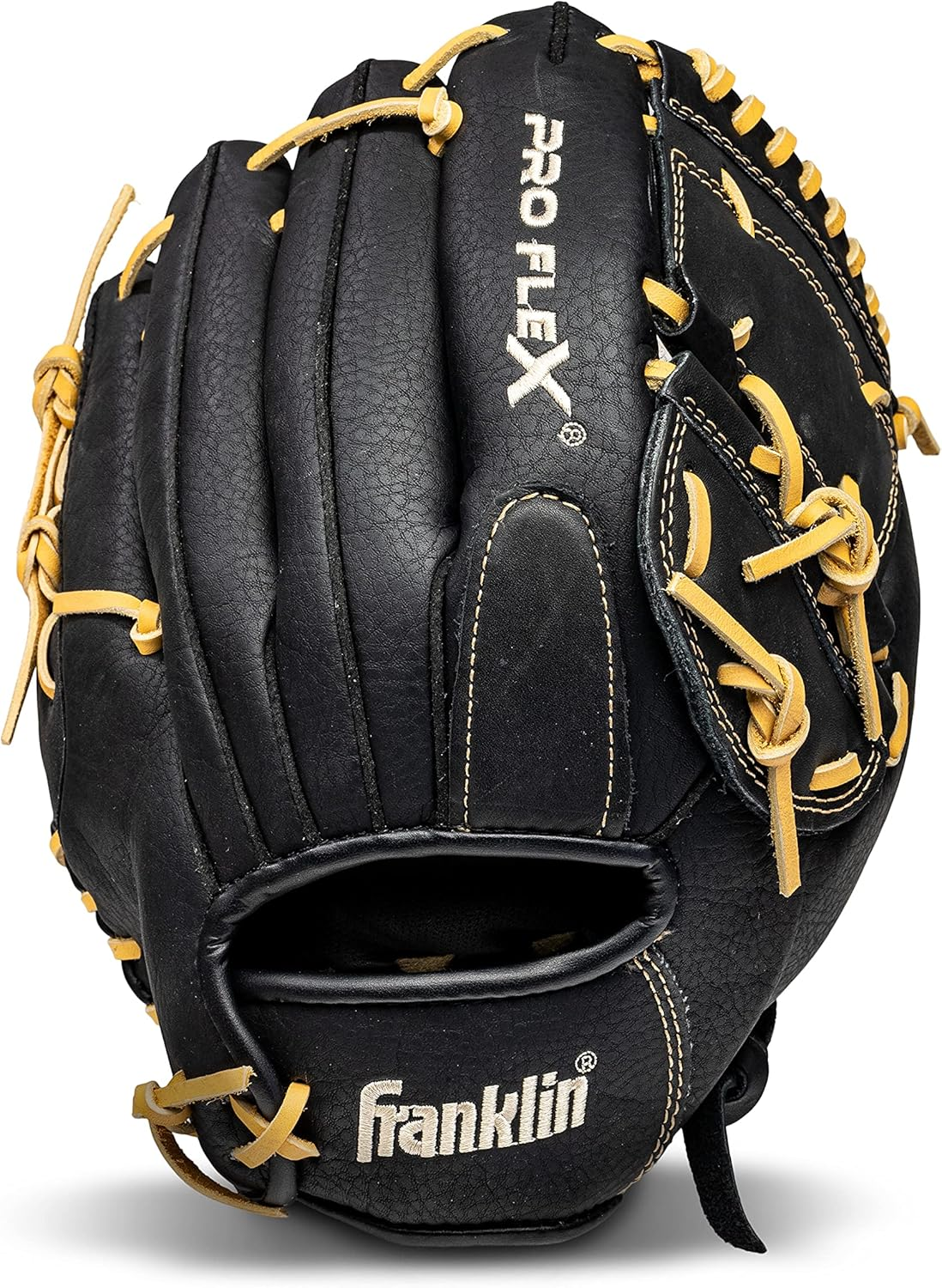 Franklin Sports Baseball Glove - Proflex Adult Baseball + Softball Glove - Baseball + Fastpitch Softball Outfield Mitt - Left Handed Throw + Right Handed Throw