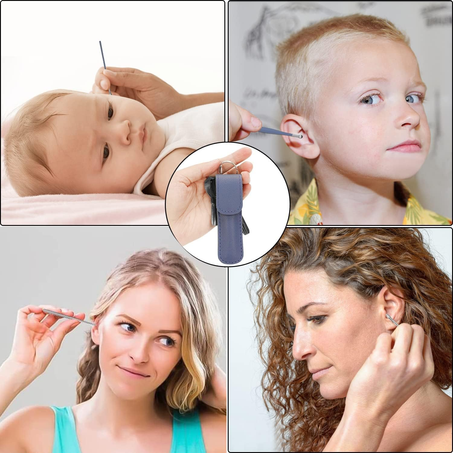 6-Piece Ear Wax Removal Set, Stainless Steel Ear Cleaning Tools, Ear Cleaner Set, for Ear Cleaning of Adults and Children image number 5