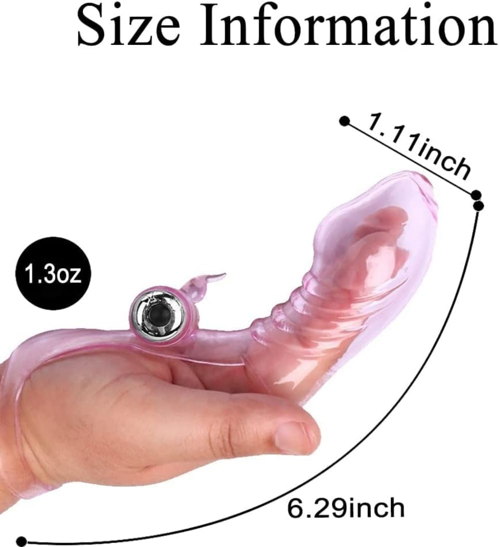 Vibrator Finger Sensitive Point Massage Stimulates Point Female Bullet Vibration Masturbator Sex Toys Female Lesbian Sex Adult Products for Couple Sex Toys (Pink)
