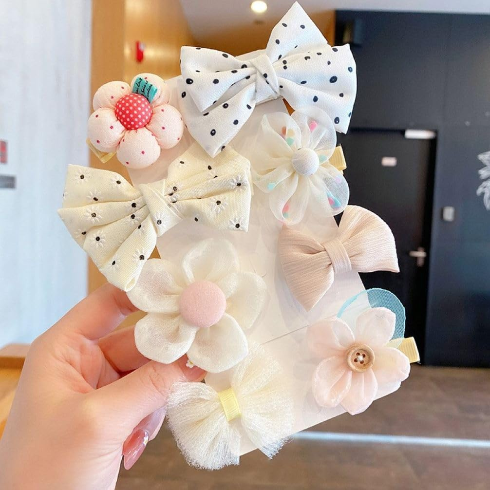 Children'S Bow Hair Clips Little Girl Hair Clips Baby Girl Hair Accessories Cute Bow Girls Hair Accessories Fabric Headwear（Yellow） image number 4