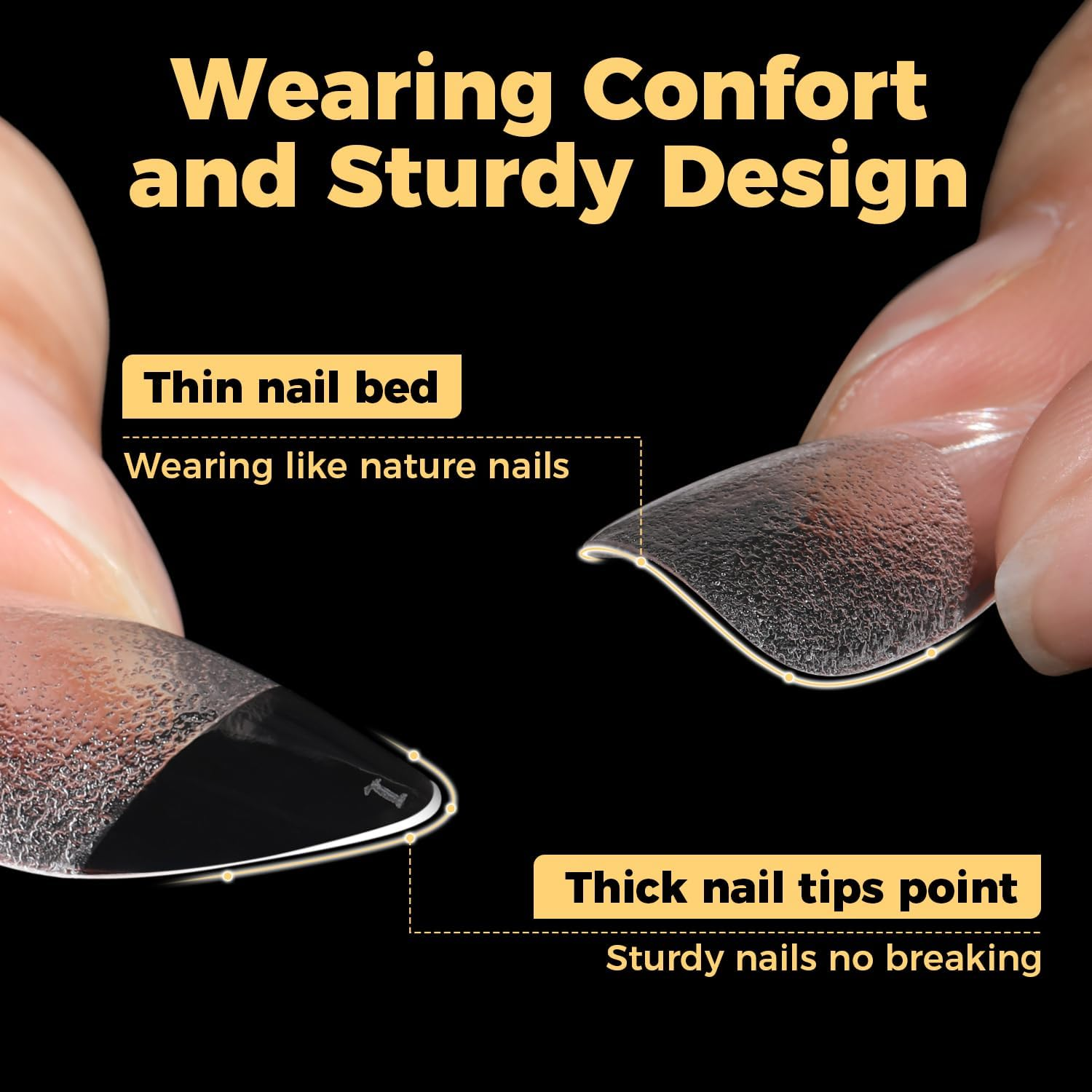 UNA GELLA Almond Nail Tips, Pre-Shape Short Almond Gel Nail Tips 240Pcs Full Cover Soft Gel Fake Nails No C Curve Press on Nails for Women Girl at Home DIY Salon with Box 12 Sizes image number 4