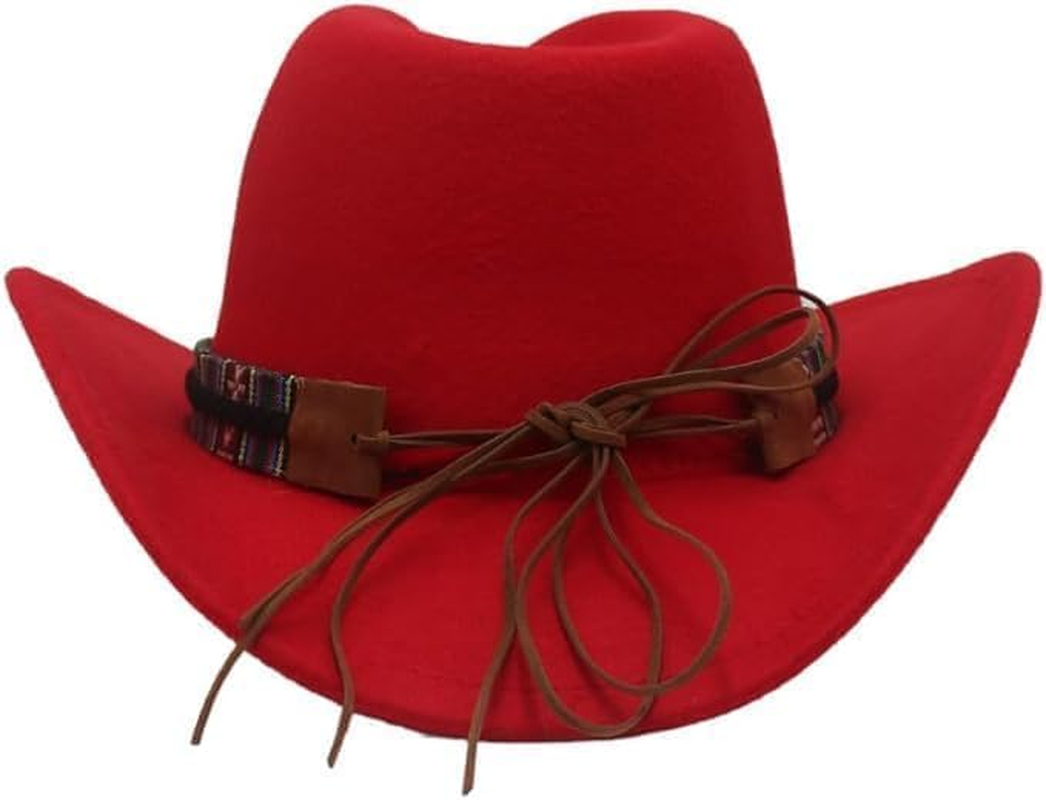 Wide Brim Men and Woman'S Western Outback Cowboy Hat with Metal Bull Head Khaki image number 4