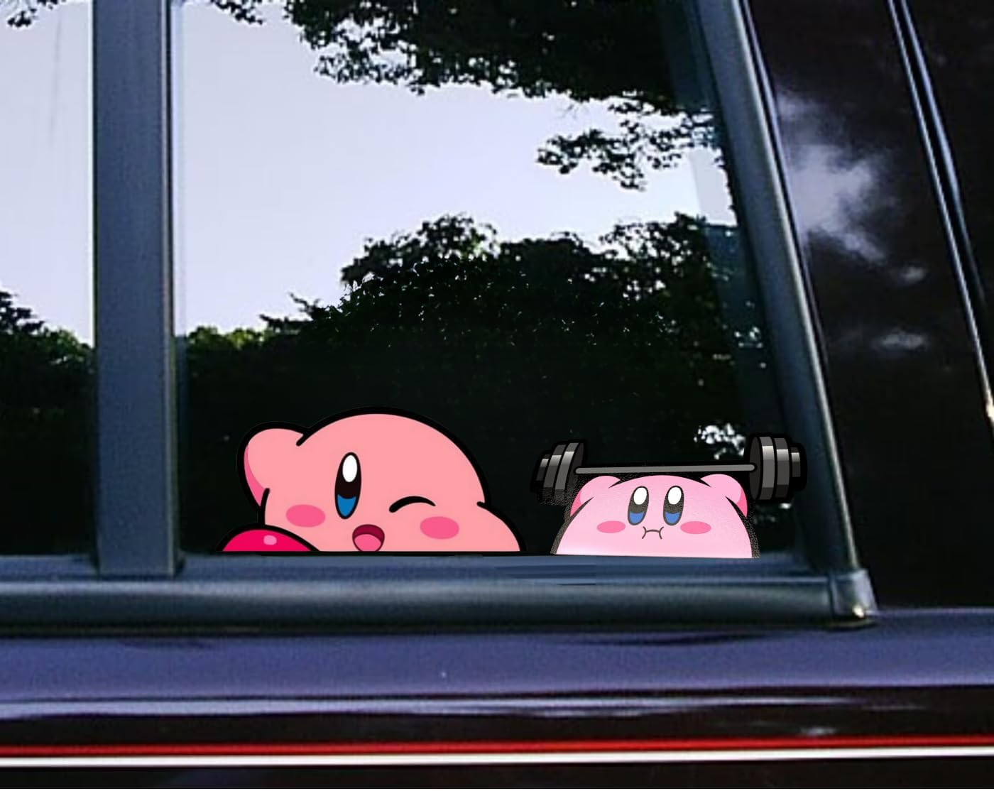 Rawan Fresh Car Stickers - Anime Pink Vinyl Sticker, Peeking Car Decals, Funny Stickers - Waterproof Bumper Stickers for Cars, Truck, Motorcycle, Wall, Window and Laptop. image number 1