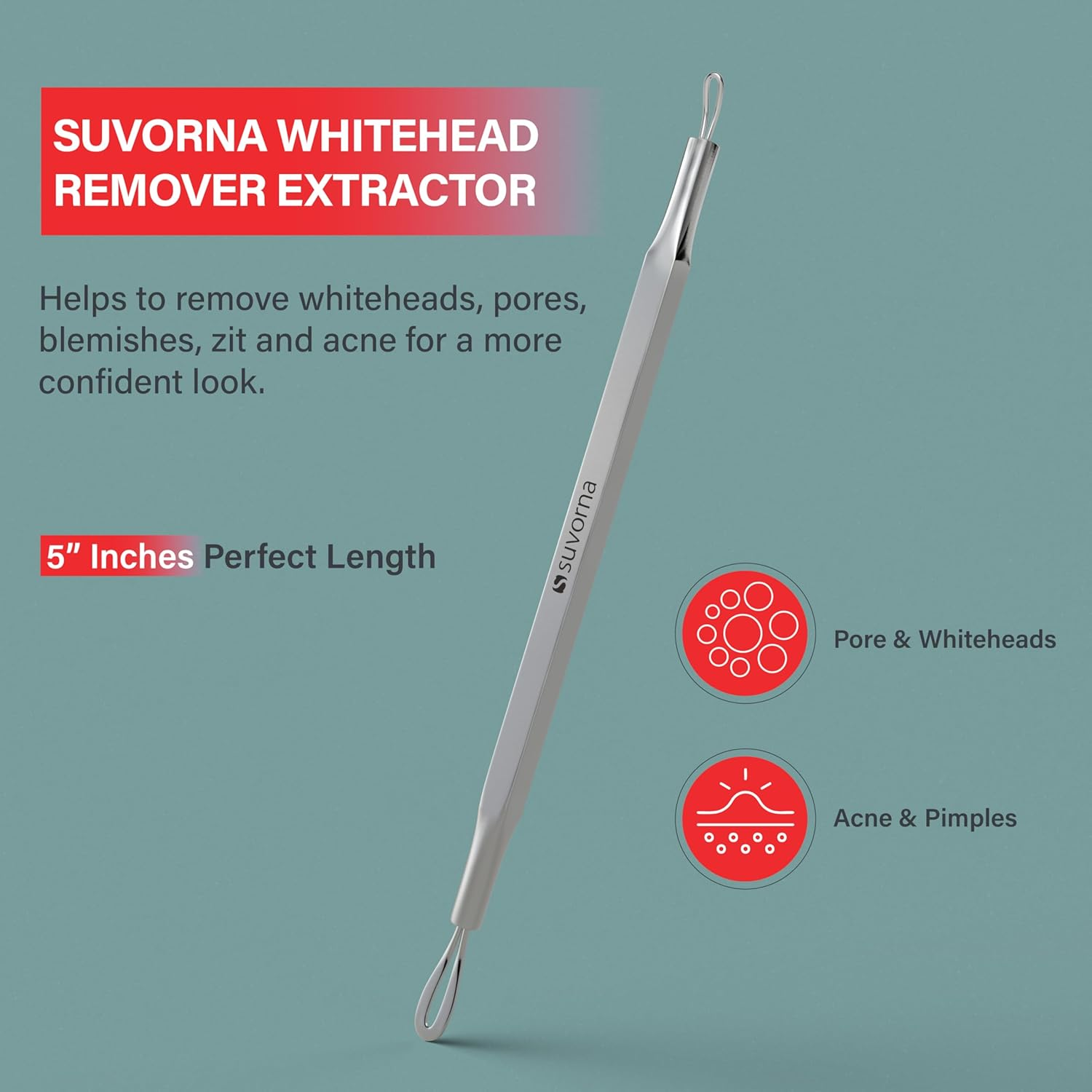 Suvorna Ador Whitehead / Acne Remover & Comedone Extractor Skinpal S25 image number 5