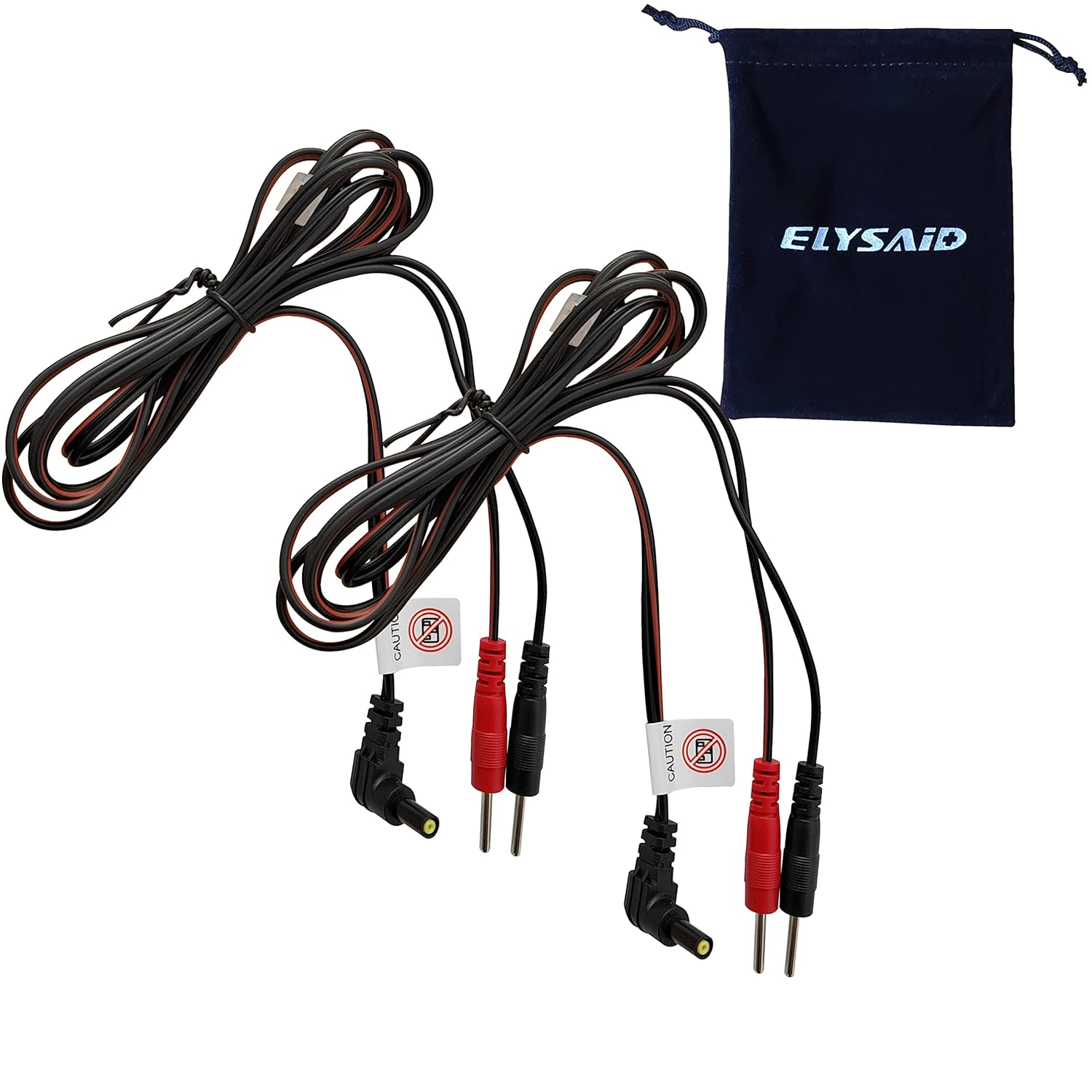 2Pcs/Pack Replacement Electrode Lead Wires Connect Cables Pin 2Mm for TENS Electronic Therapy Machines