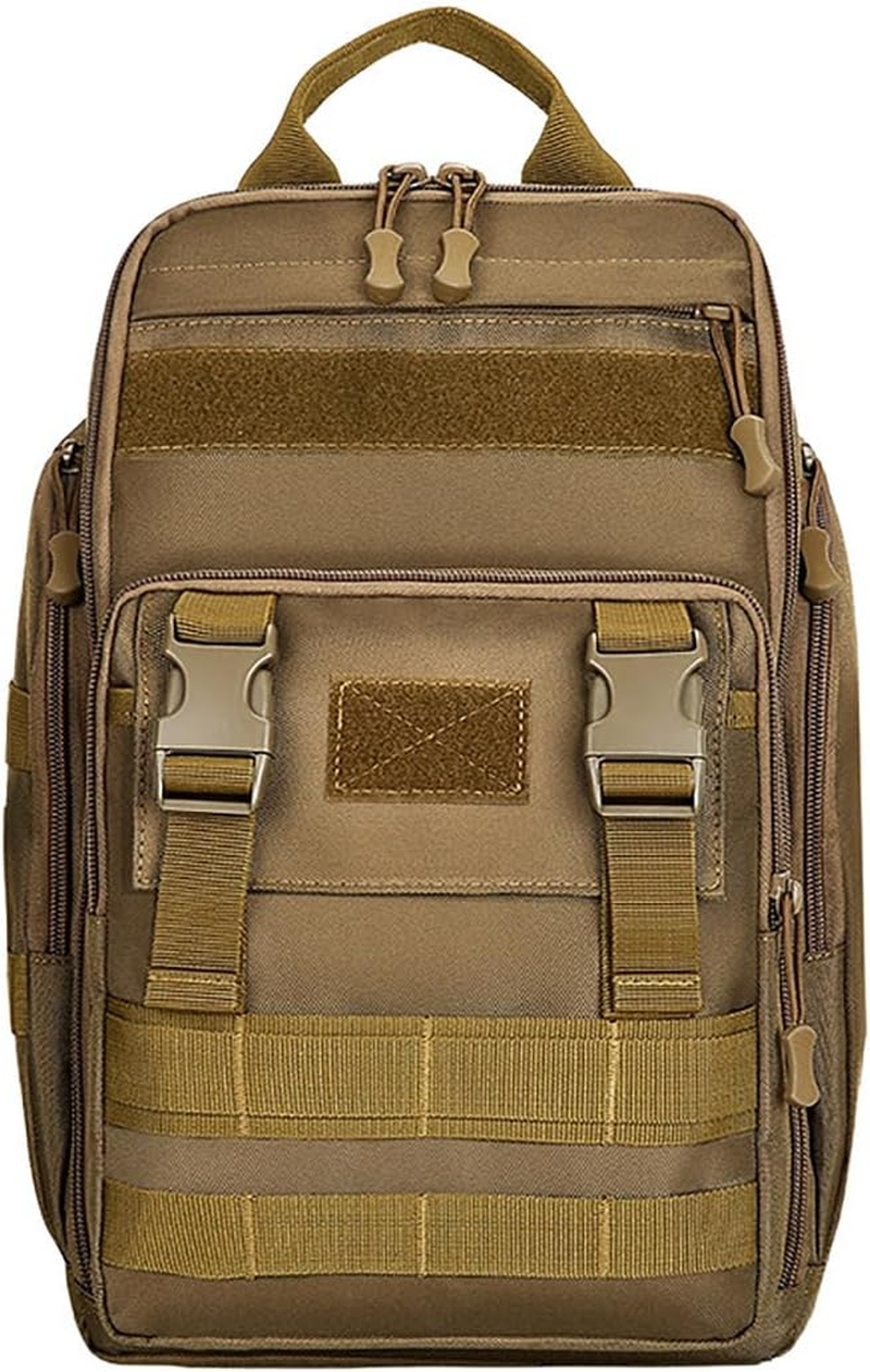 AIMALL Tactical Backpack - Expandable 600D Nylon Military Backpack with MOLLE System, Multiple Compartments, Water-Resistant, Hydration Compatible for Travel and Combat