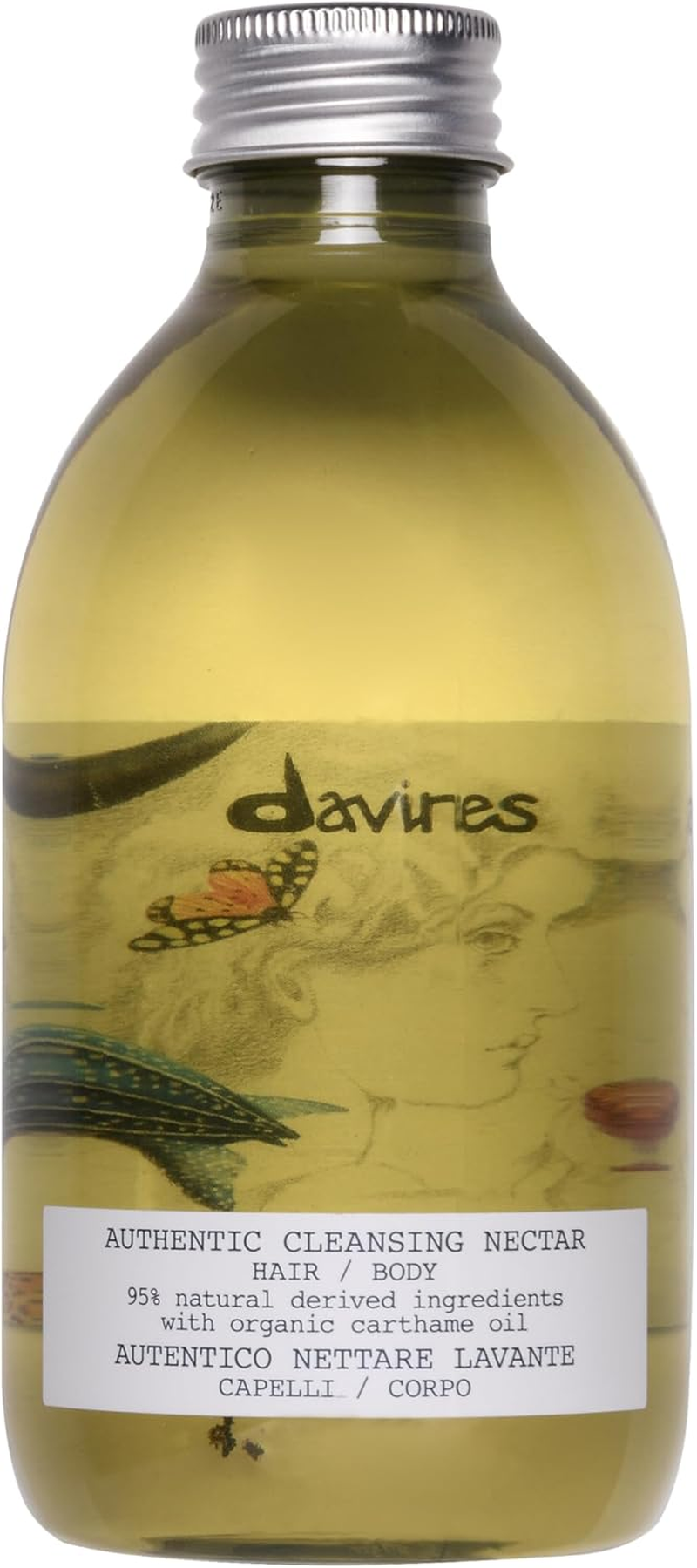 Davines Authentic Cleansing Nectar Hair and Body Oil Shampoo by Davines for Unisex - 9.47 Oz Shampoo, 284.10000000000002 Milliliters