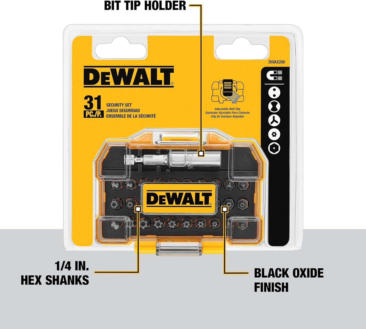 DEWALT DWAX200 Security Screwdriving Set, 31-Piece image number 3