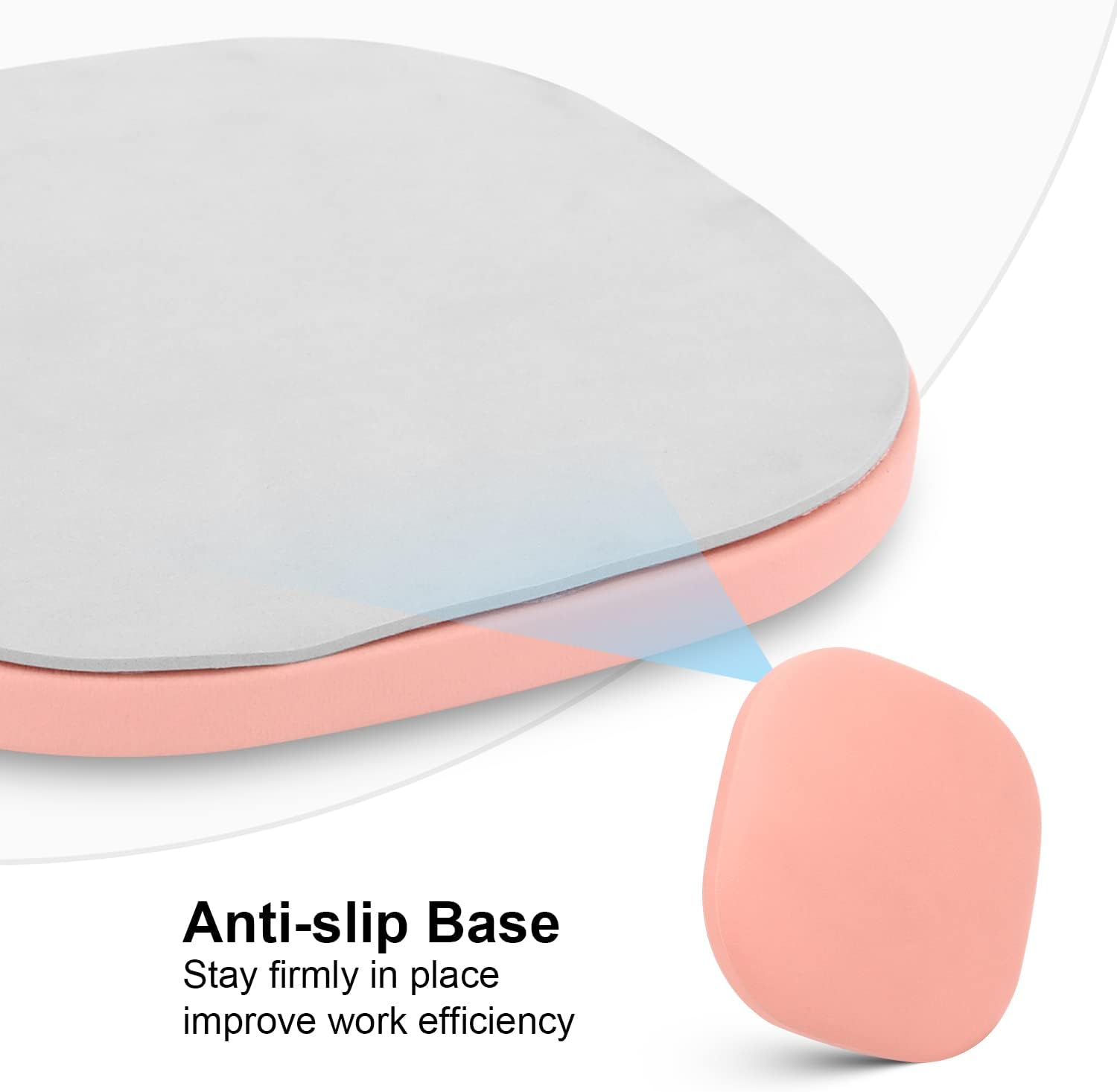 Nail Art Pillow for Elbow,Nail Arm Rest Pillow Cushion with Anti-Slip Pad,Manicure Hand Rest Holder for Nail Tech Table Manicurist Office Home Use (Pink) image number 2