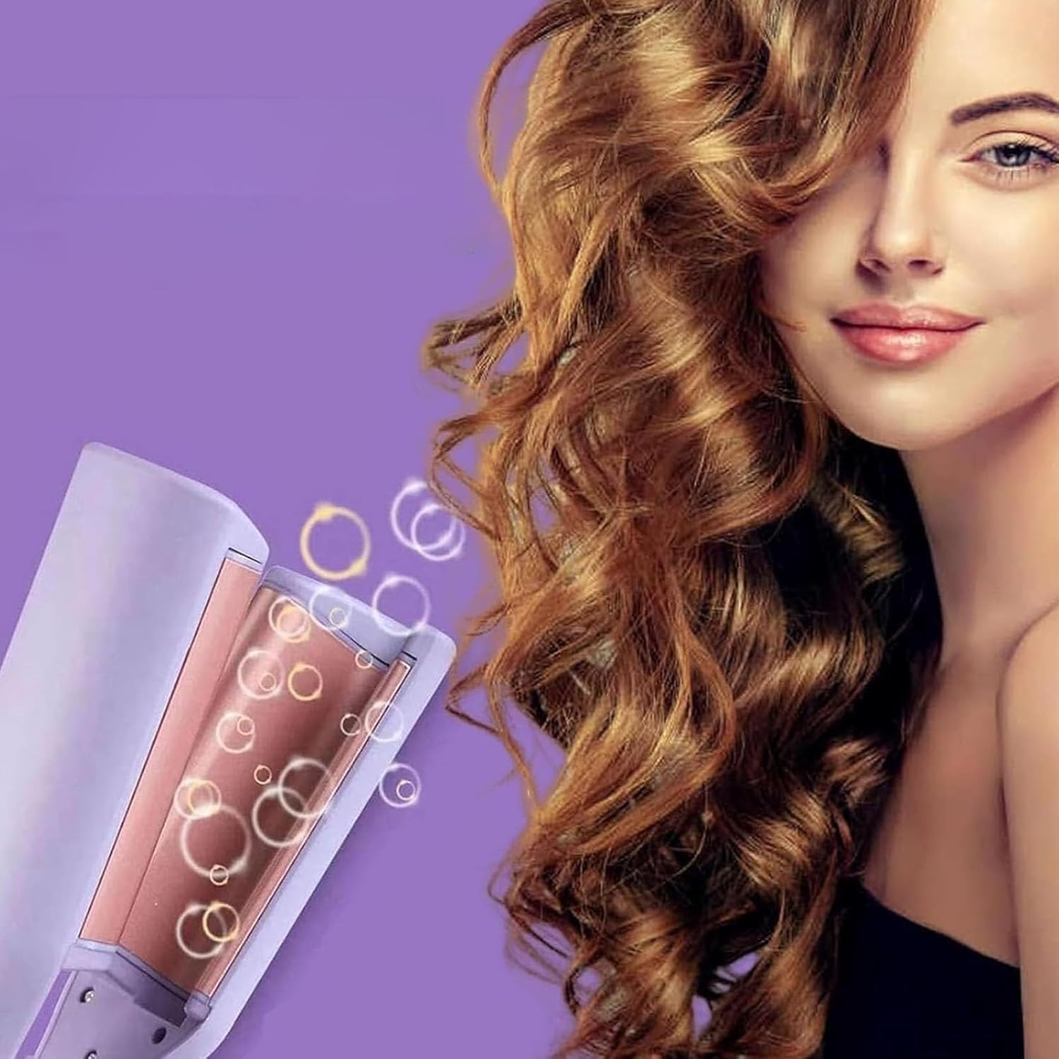 Homessencials Hair Styling Tool with Negative Ionic Technology, Homessencials 3D Curling Iron, 4 Gears Double-Sided Heating, Long Lasting, for Travel & Home (2Pcs) image number 6