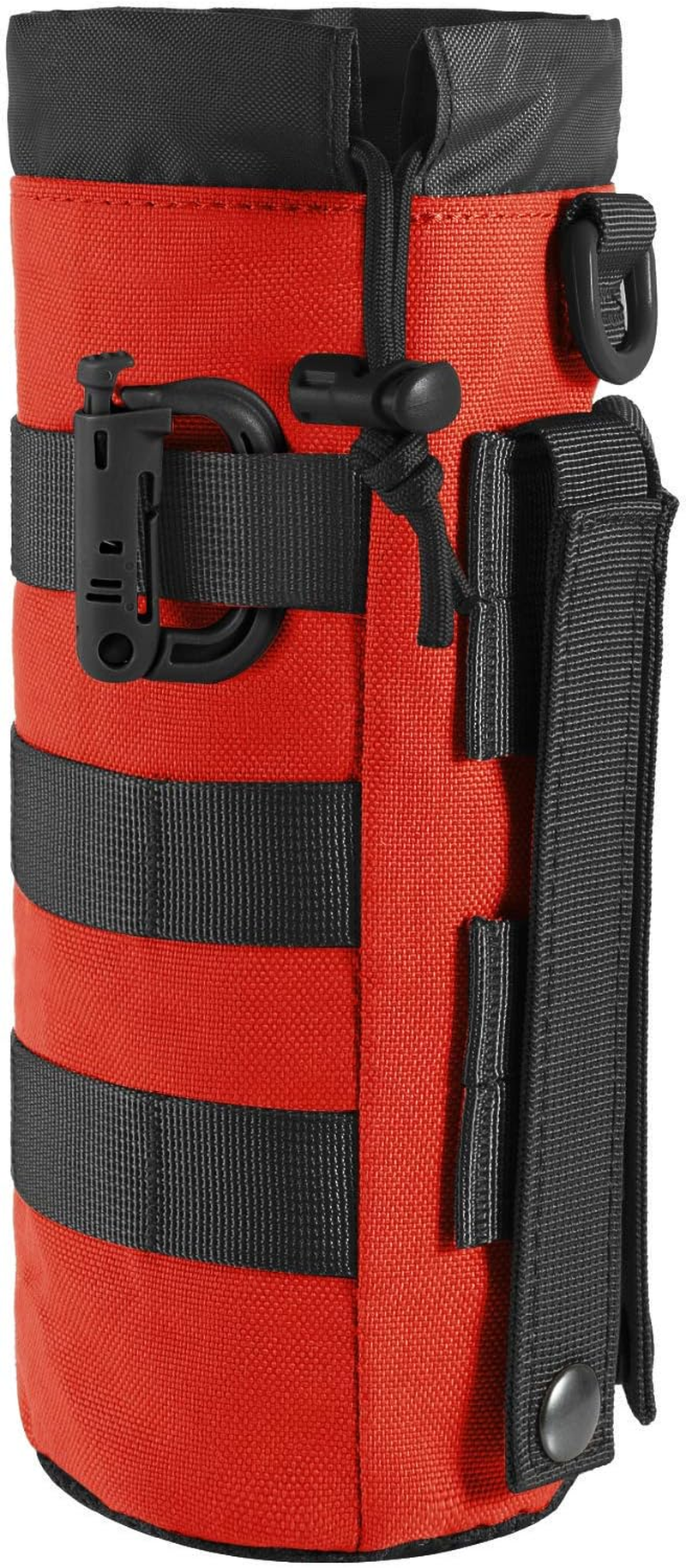 2 Pack Tactical Molle Gear Pouches, Military Back Pouch, Attachments Waterproof Small Utility Pouch (ACU) image number 4