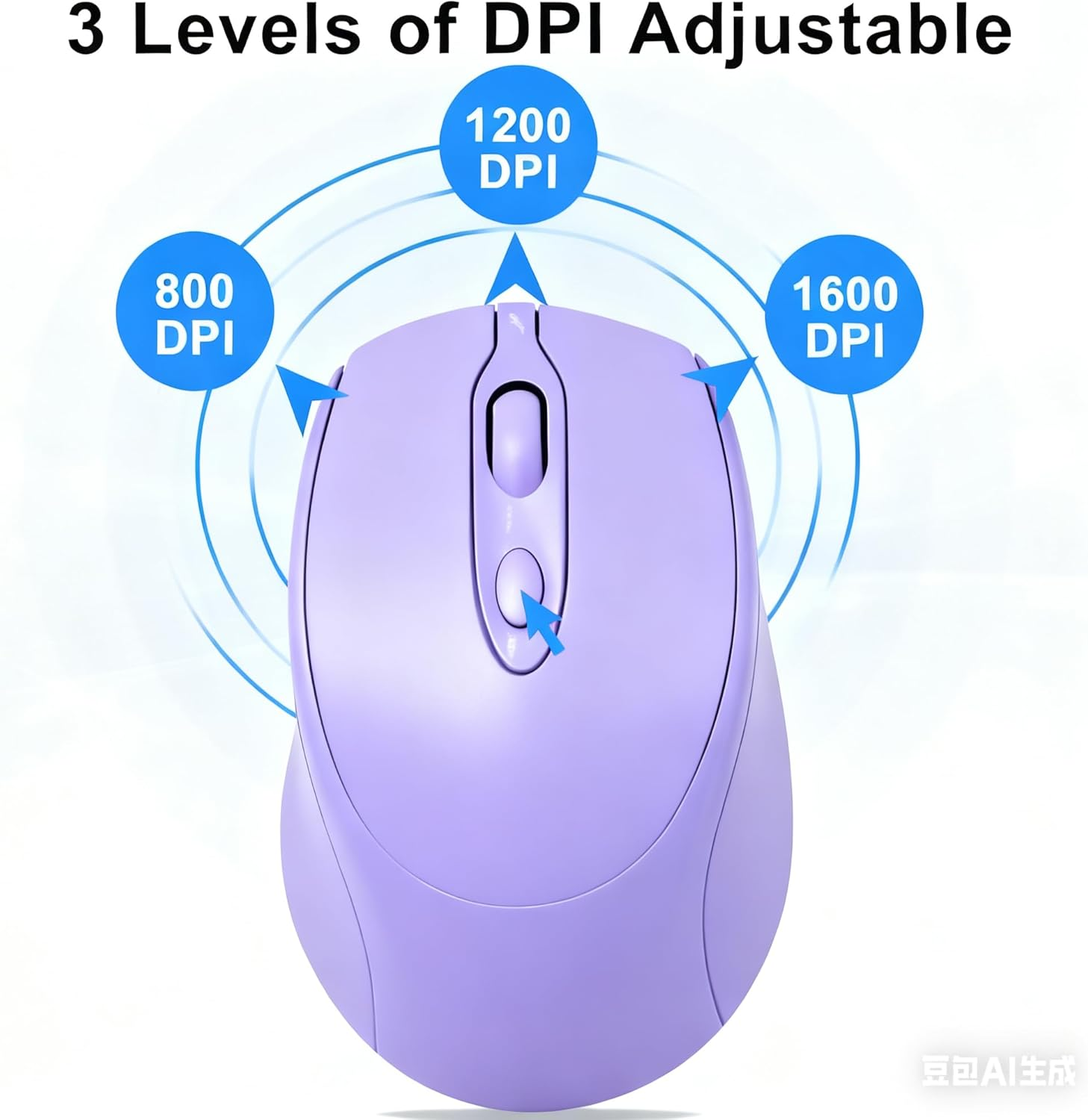 Bluetooth Mouse,Rechargeable Wireless Mouse for Laptop/Ipad/Macbook Pro/Air, Silent Mouse Portable Slim for Surface Pro/Pc/Lenovo/Samsung Tablet - Cyan image number 6