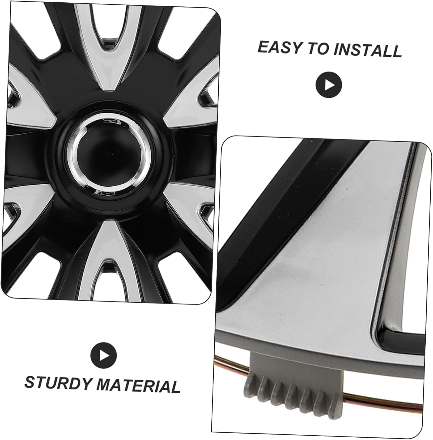 COMPUKAS Automotive Wheel Hub Covers for Car Hubcap Abs Material Sealing Wheel Rim Cap Precision Craft image number 4