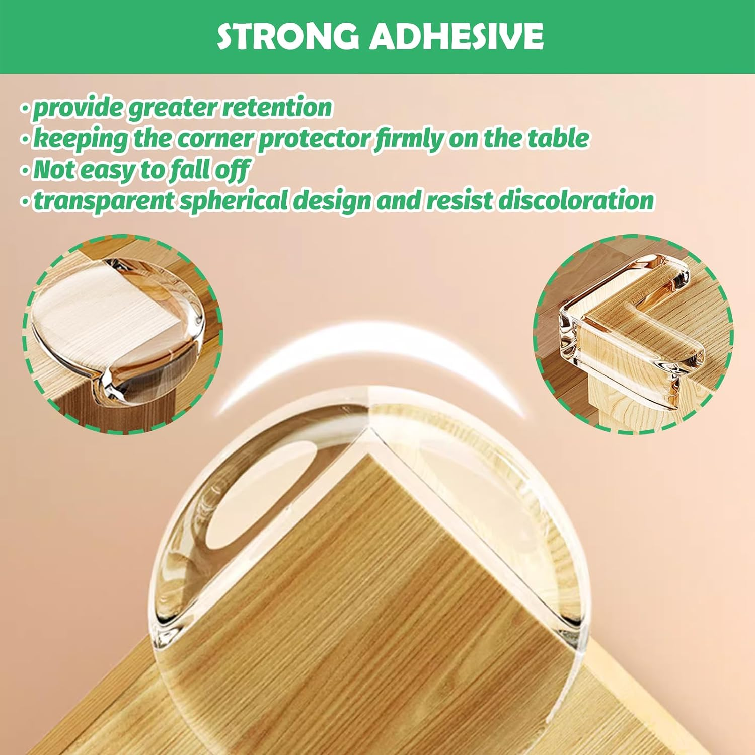 17Pcs Silicone Corner Protectors Kit Contains Strong Adhesive L-Shaped and Ball-Shaped Corner Guards and Furniture Bumper Strips for Countertop Cabinets Tables Drawers Wall image number 1