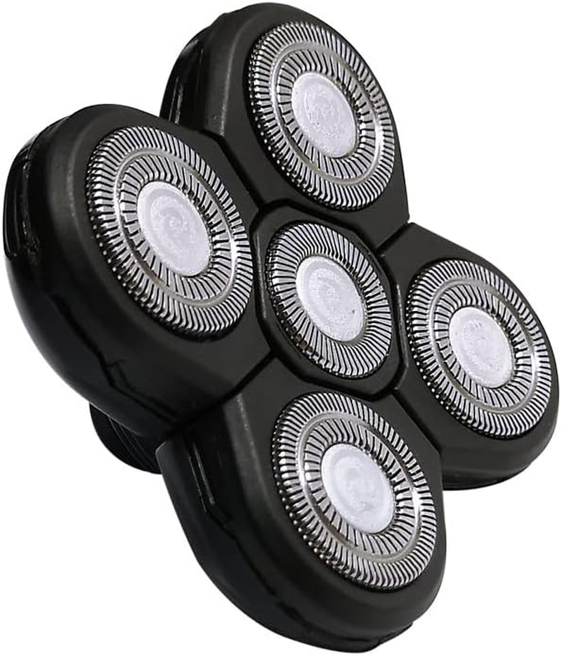 5 Head Shaver Heads, 2PCS Shaver Blade Heads Shaver Replacement for Electric Razor Shaving Bald Tool, Head and Face Electric Waterproof Razor Shaver Head image number 3