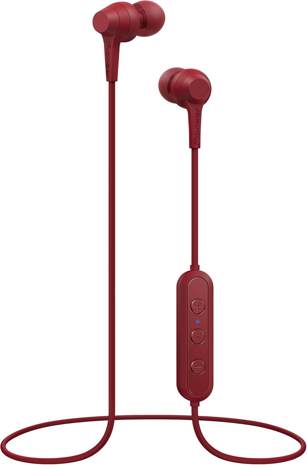 Pioneer SEC4BTR In-Ear Buds Bluetooth Wireless Stereo Headphones, Red image number 1