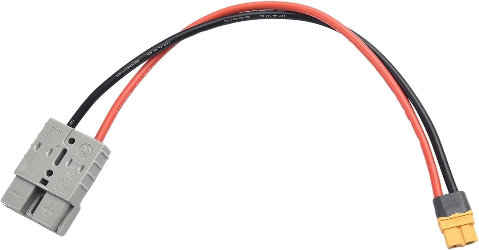 1PCS 50AMP 600V Charge Adapter Cable for Anderson Connector to for XT60 Adapter 12AWG 30Cm, 1181199774 image number 3