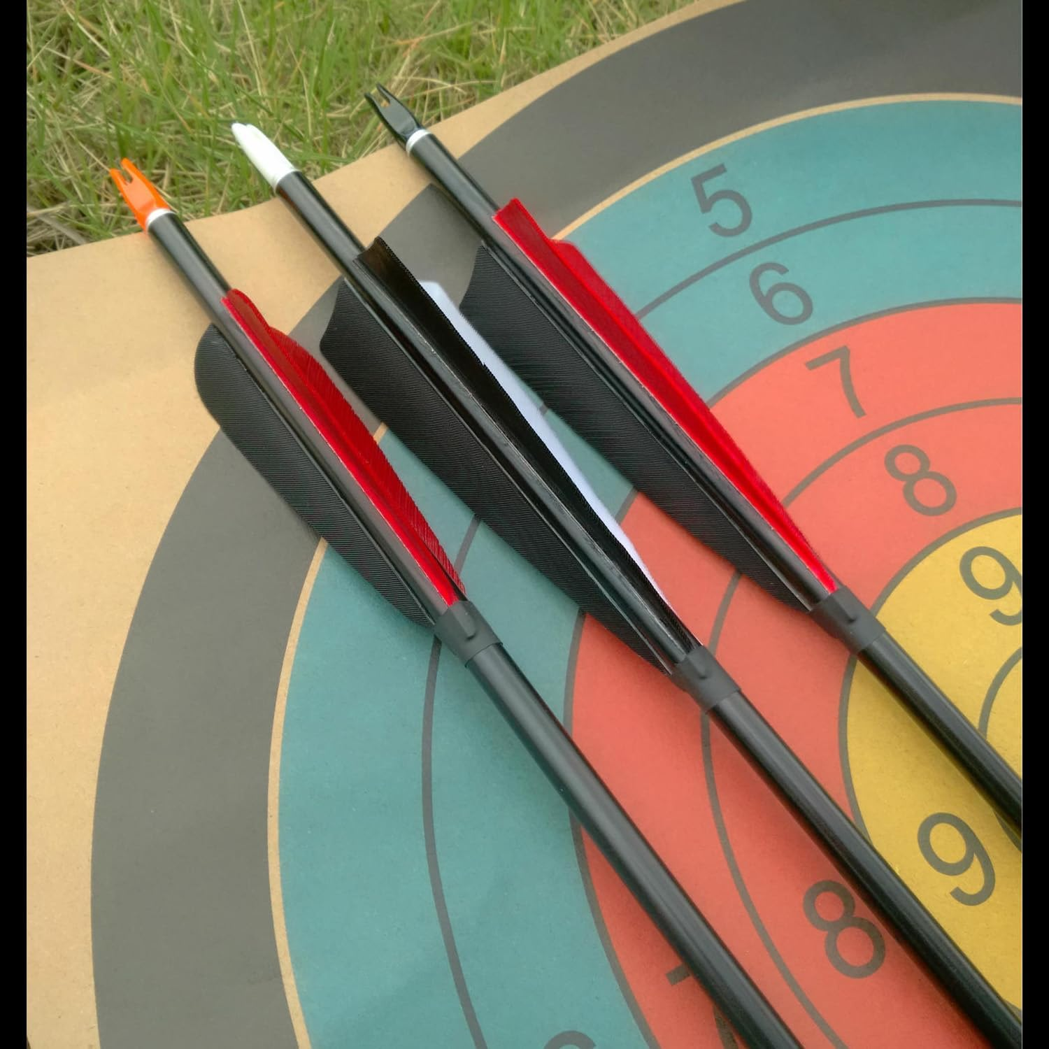 Wzenclave 50 Pcs Arrows Vanes 4-Inch Shield Shaped Feather, Left Feather, Feather DIY, Turkey Feather Traditional Bow, Recurve Bow, Archery Arrow Feather for Hunting Arrow Accessories DIY Archeryr image number 6