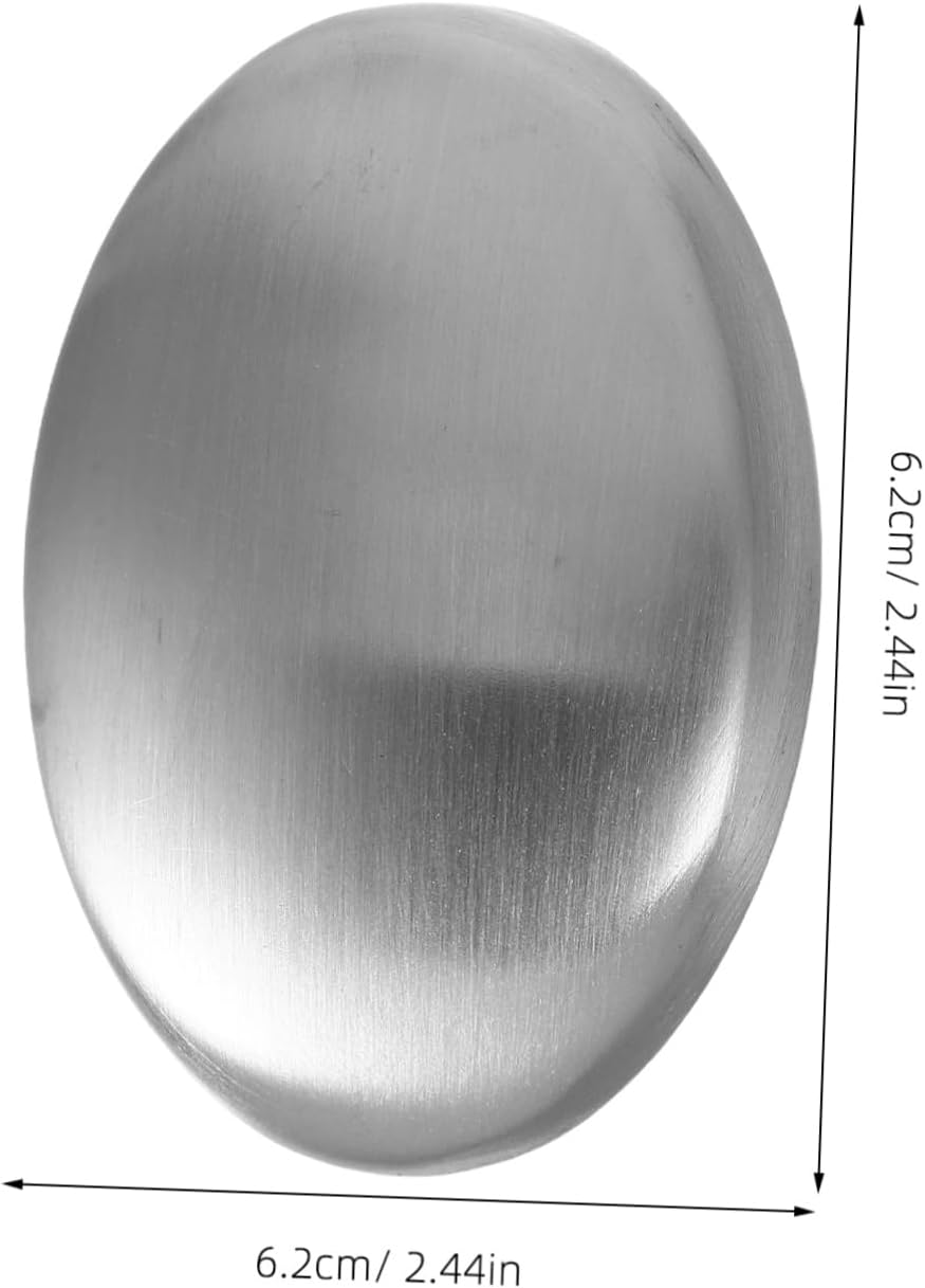 FONDOTIN Stainless Steel Soap Bar Odor Remover for Hands Odor Absorber Soap for Cooking for Home