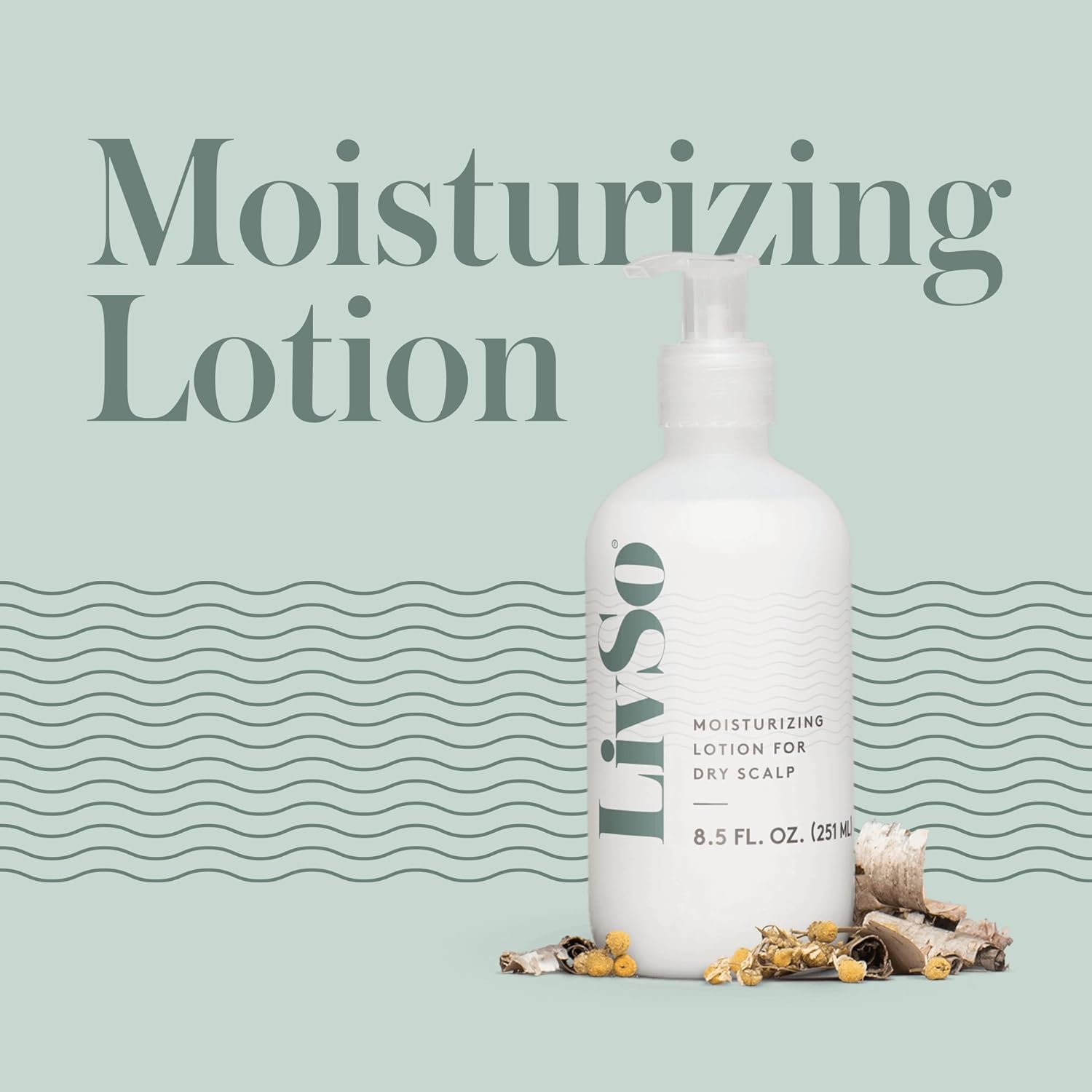 Livso Moisturizing Scalp Lotion - Moisturizes Hair & Scalp - Naturally Derived - Fresh Feel - Effective (1 Bottle)