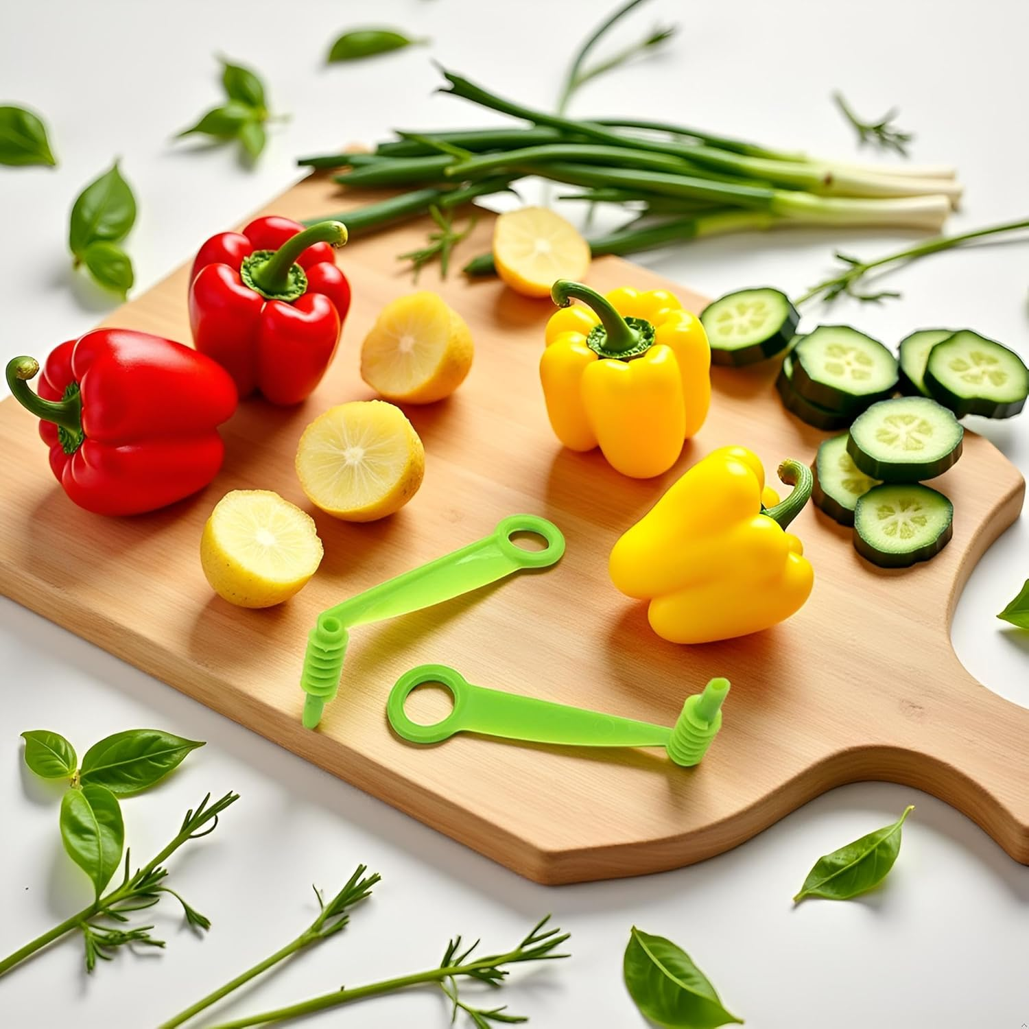 2Pcs Spiral Slicer Blade Hand Slicer Cutter Potato Cucumber Vegetables Spiral Knife Kitchen Accessories Tool,Manual Screw Peelers Kitchen and Dining Tools (Green) image number 5