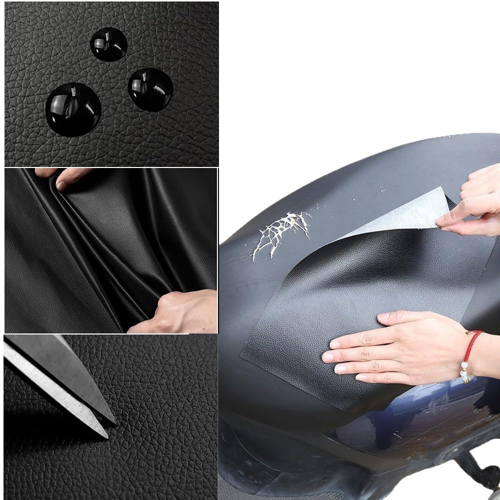 2Pcs Adhesive Leather Repair Patch &ndash; 7.87"&times;11.81" Self-Stick Leather Repair Tape for Furniture, Car Seats, Sofas, Couch, Jackets & More &ndash; Durable & Easy to Apply