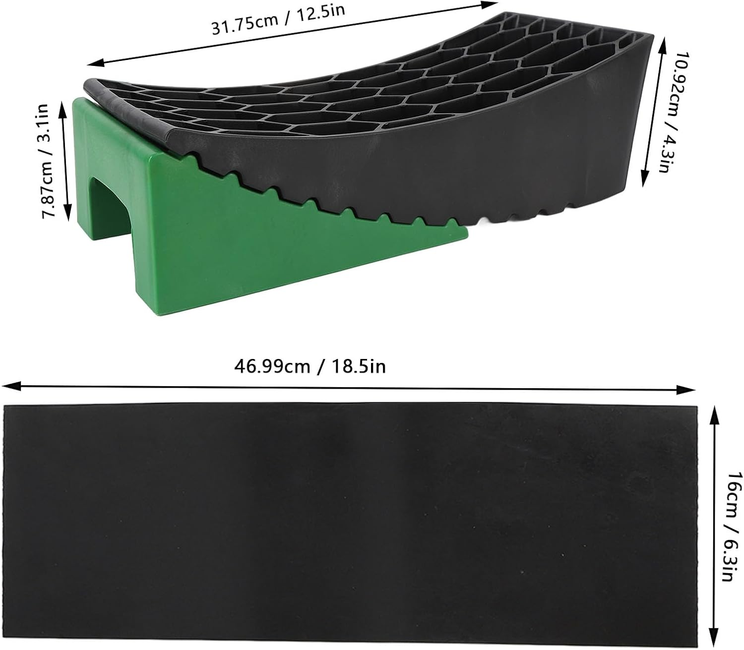 Campers Leveler Kit, Curved RV Levelers with anti Slip Pads for Dual Axle Trailers, Faster RV Leveling System than RV Leveling Blocks RV Accessories for Travel Trailers image number 1