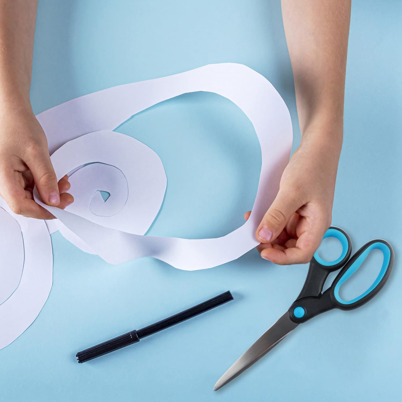 Left Handed Scissors for Adults, 8 Inch Stainless Steel Lefty Scissors, All Purpose Sharp Blade Shears, Soft Comfort-Grip Handles Blunt, for Office, Craft, Sewing, Arts, School, Home, 2-Pack image number 5