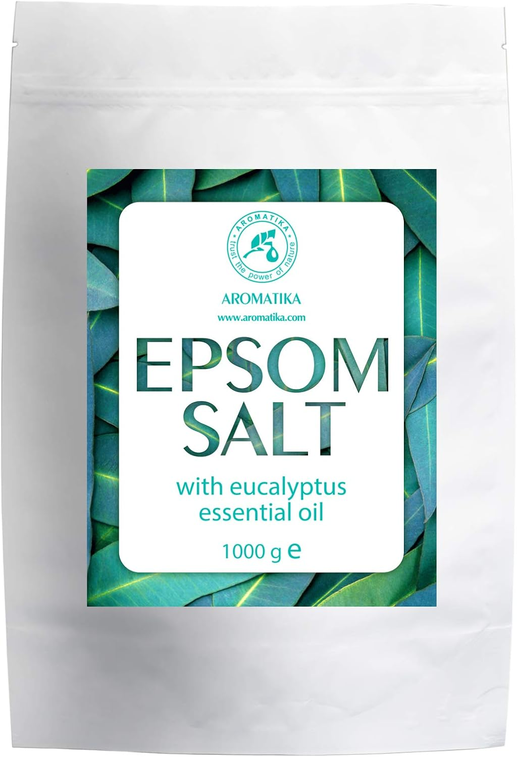 Epsom Bath Salt Eucalyptus 1Kg with Eucalyptus Essential Oil - 100% Pure Epsom Salts - Magnesium Sulphate Crystals & Eucalyptus for Sore Muscles Soothing - Skin Care - Muscle Relaxation - Good Sleep image number 6