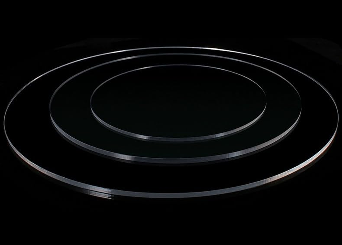 Virellisee 2Pcs round Acrylic Sheet 1/4 Inch Thick(6Mm),6 Inch Diameter Clear Plexiglass Sheets,Clear Acrylic Circle, Cake Disk, Table Top, Acrylic Backdrop (6Inch) image number 4