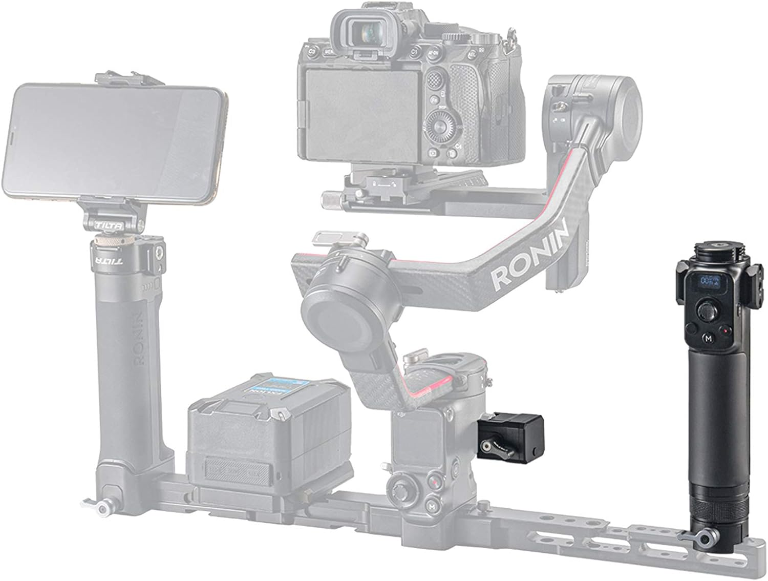 Tilta Remote Control Handle for Advanced Ring Grip | Compatible with DJI RS2, RS3 Pro, RS4/4 Pro | TGA-ARG-RCH image number 2