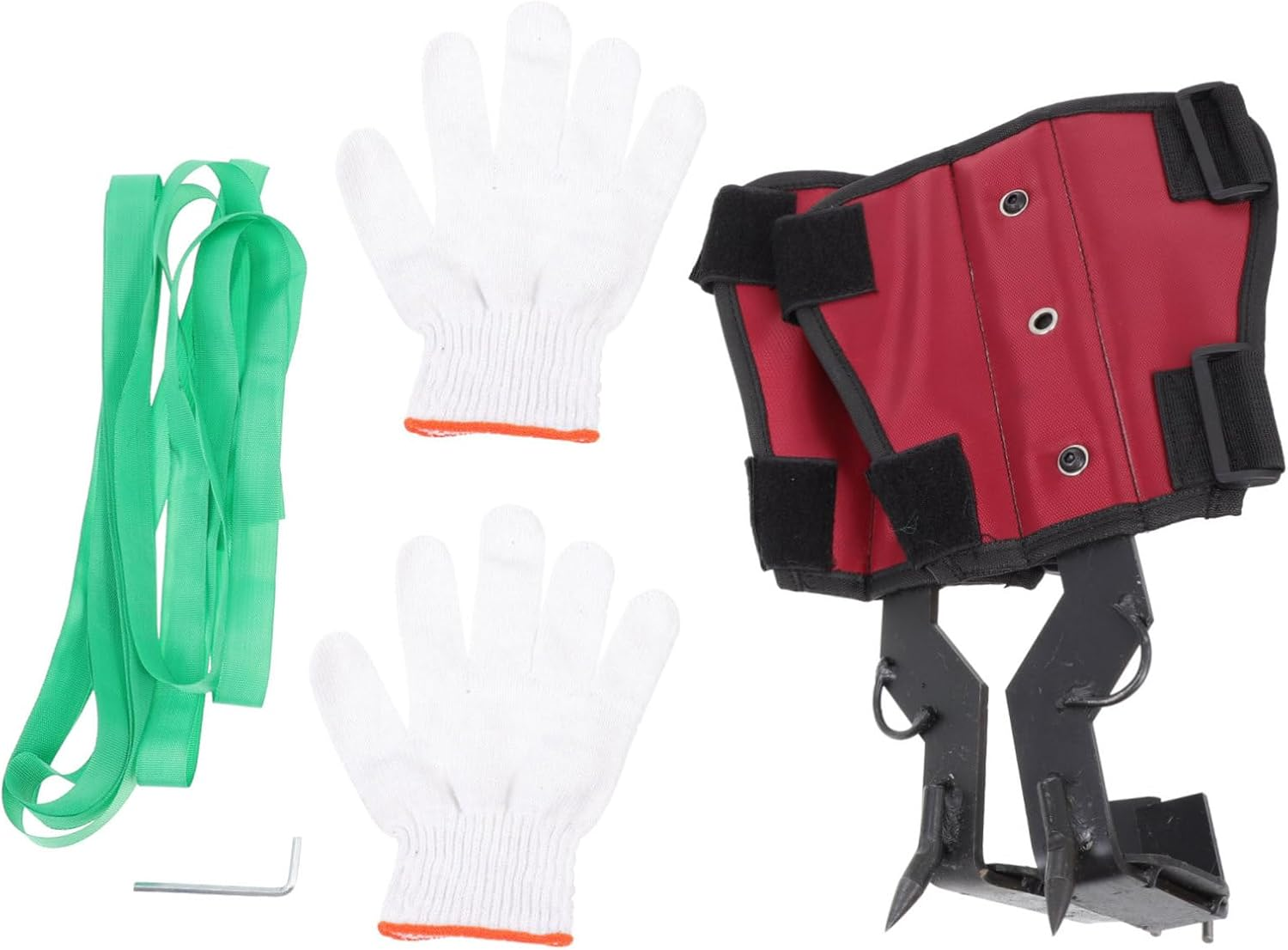 Anti-Skid Tree Climbing Gear One-Tooth Spike, Sturdy Iron Tree Climb Shoes for Outdoor Arborist Use, Sturdy Climbing Tool Suitable for Forest Work image number 3