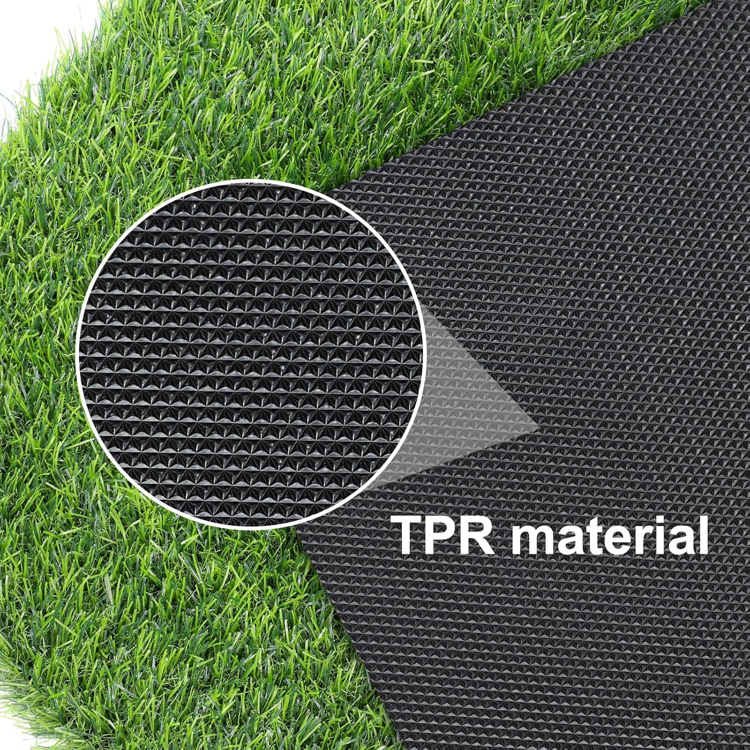 Olanto Artificial Grass Mat, Turf Grass Front Door Mats Outdoor/Indoor, Realistic Fake Grass Rug for Dog, Entrance, Patio, Camper, Home Decor, 36&rdquo; X 59&rdquo;