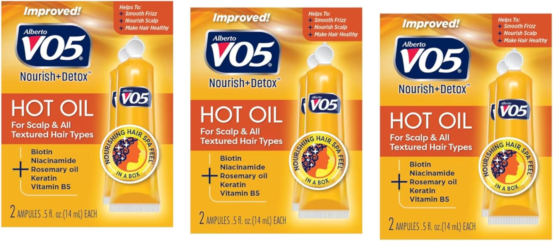 Vo5 Hot Oil Therapy Treatment 2 Count 0.5 Ounce (14Ml) (3 Pack) image number 5
