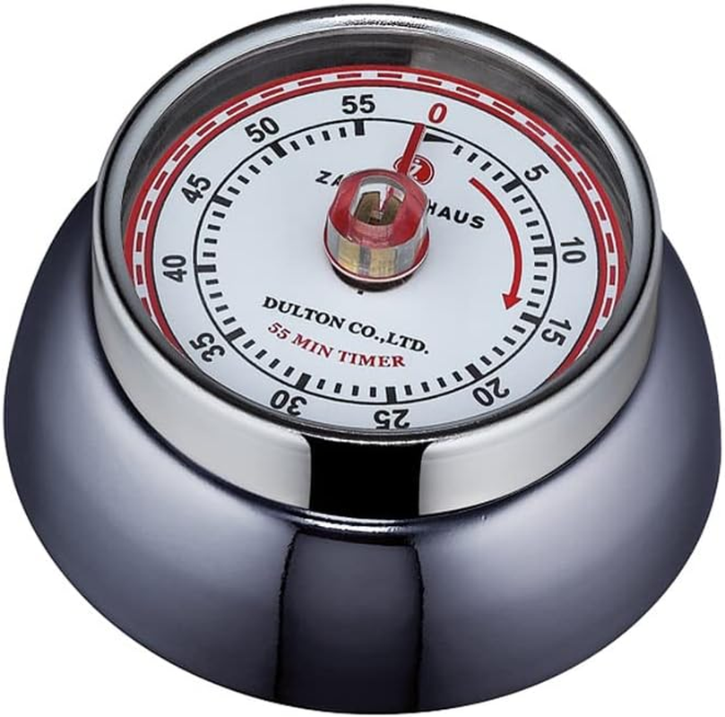 Zassenhaus Enameled Steel Speed Kitchen Timer with Magnet, Orange, 7 Cm Diameter X 3 Cm Height