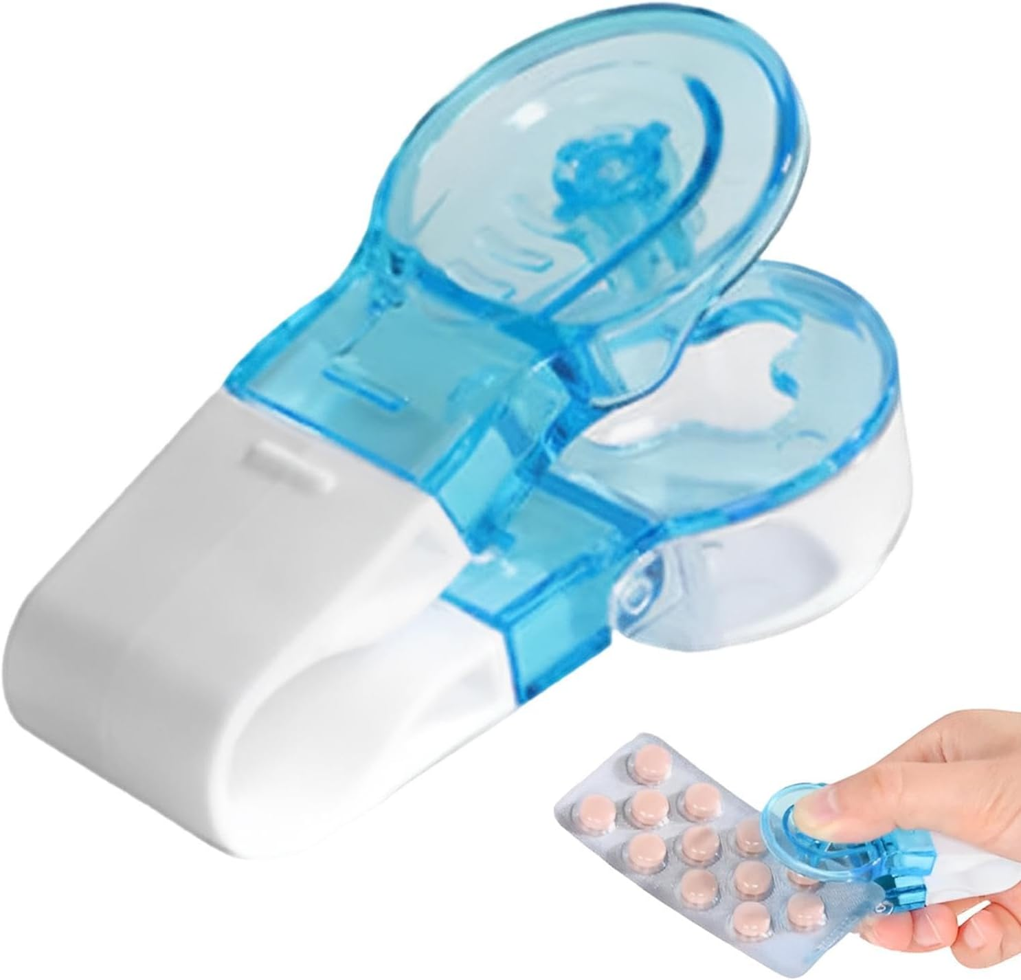 Pill Popper for Blister Pack - 1/2/3 Portable Pill Taker,Small Pills Dispenser Remover,Pill Puncher with Container,Pill Puncher for Blister Packs,Pill Dispenser,Easy to Take Out Pills from Package