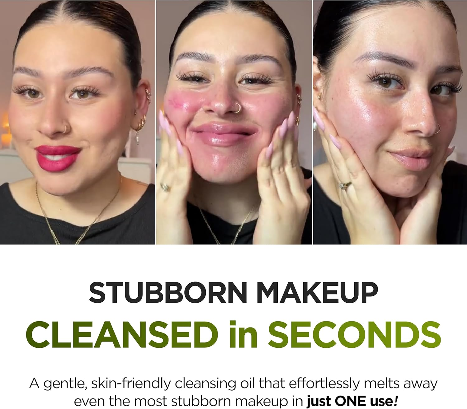 P.CALM Underpore Holy Basil Cleansing Oil 190Ml | Instant Blackhead Reducing Pore Control Cleansing Oil with Holy Basil Extract for Sensitive Skin | Korean Skincare image number 2