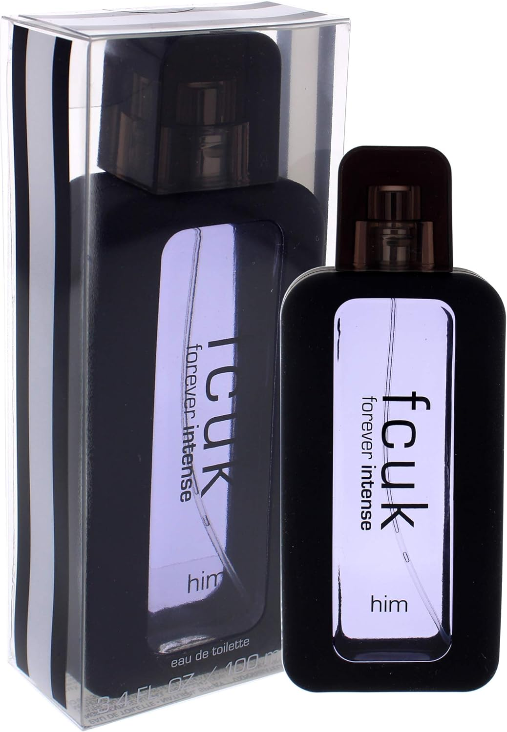 Fcuk Forever Intense Eau De Toilette Spray for Men, Woody, 100 Millilitre