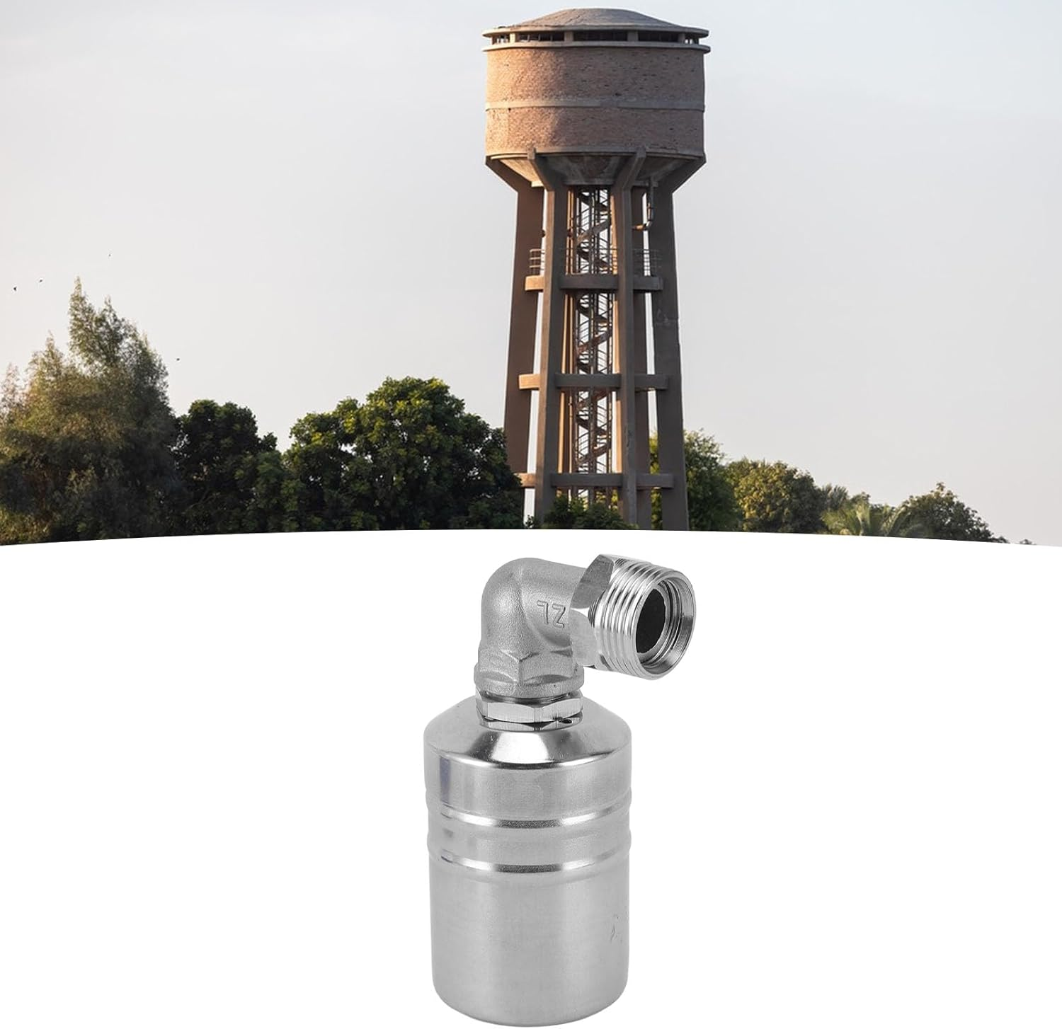 1/2 to 3/4'' Float Valve, Stainless Steel Fully Automatic Level Control for Tank, Pool, Livestock Trough image number 6