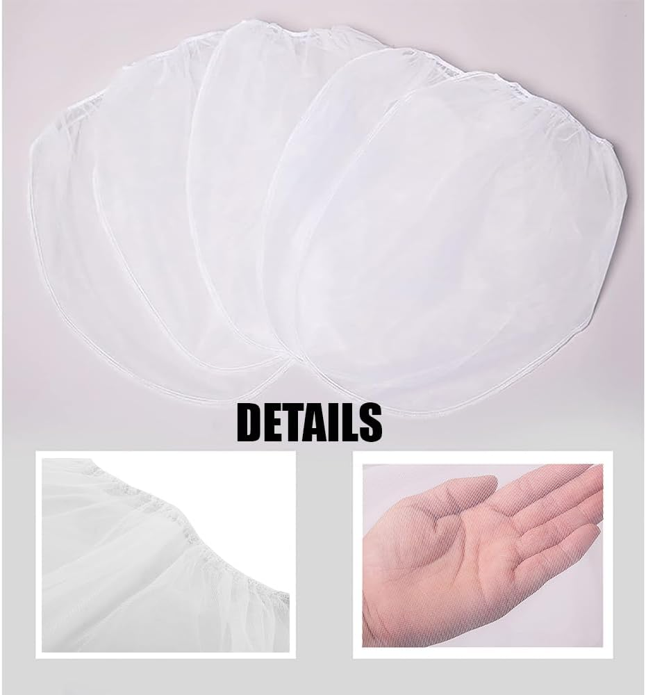 10 Pcs 5 Gallon Paint Strainer Bags, Elastic Top Opening,White Fine Mesh Filter Bag, Disposable Bag,Bucket Strainer Hydroponic Paint Filter Bag,For Use with Paint Guns and Sprayers image number 1